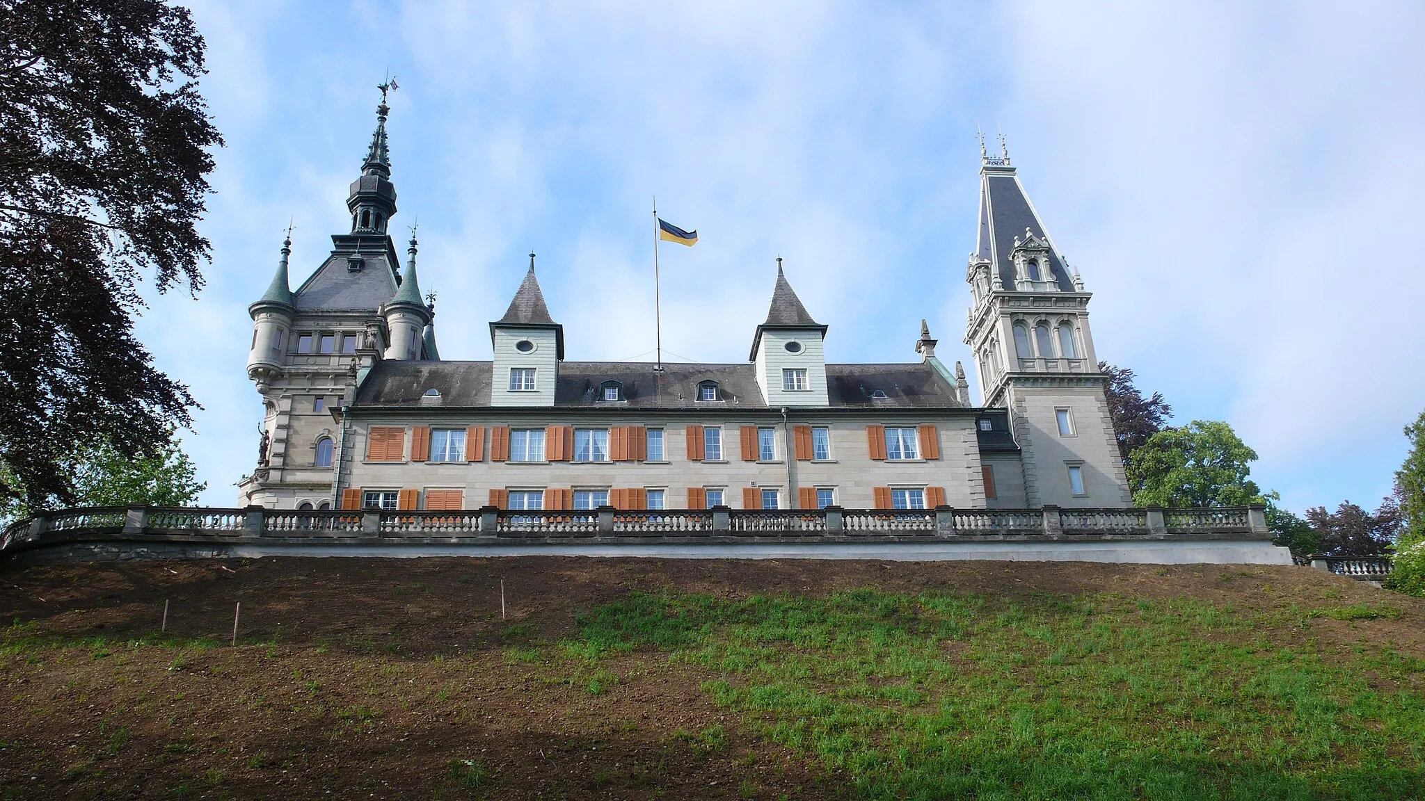 Photo showing: North wing of Castell Castle in Tägerwilen, Switzerland.