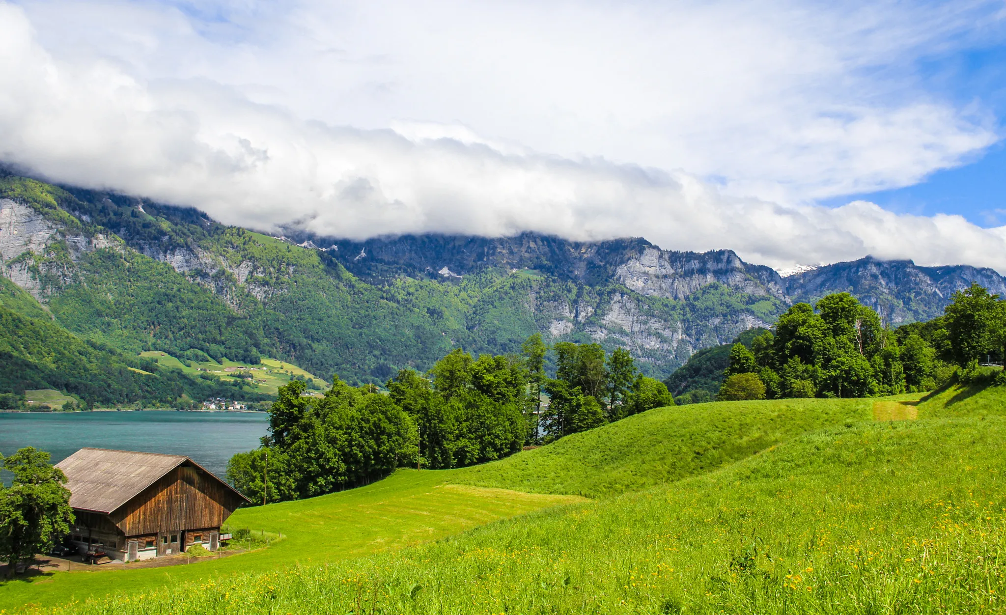Photo showing: 500px provided description: Walensee [#Switzerland ,#See ,#Glarus ,#Walensee]