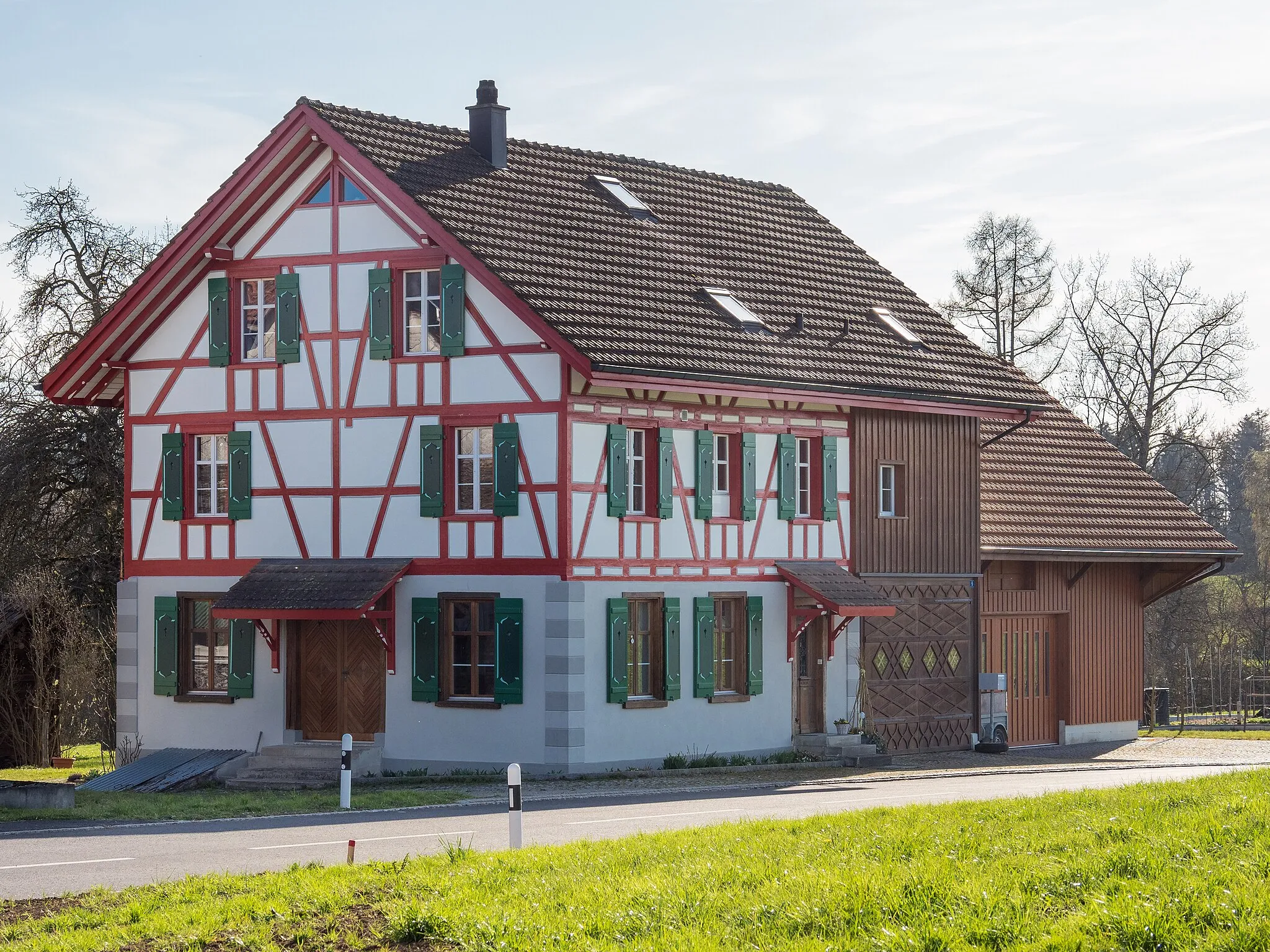 Photo showing: Ellighausen (Gem. Kemmental) TG: Vielzweckhaus Bächistrasse 9, erbaut 1907.