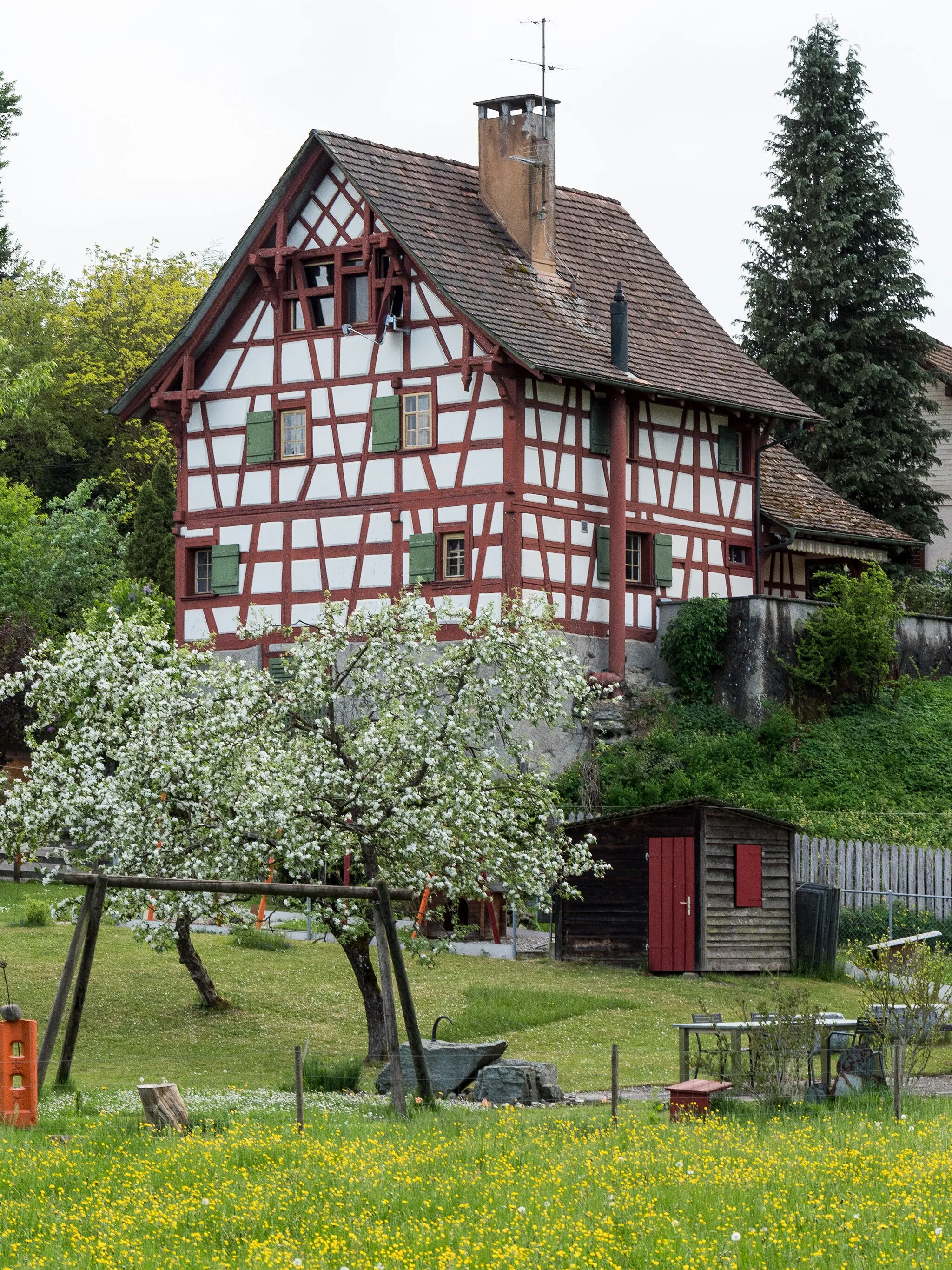 Photo showing: Riegelhaus "Felsenburg" in Neuwilen TG