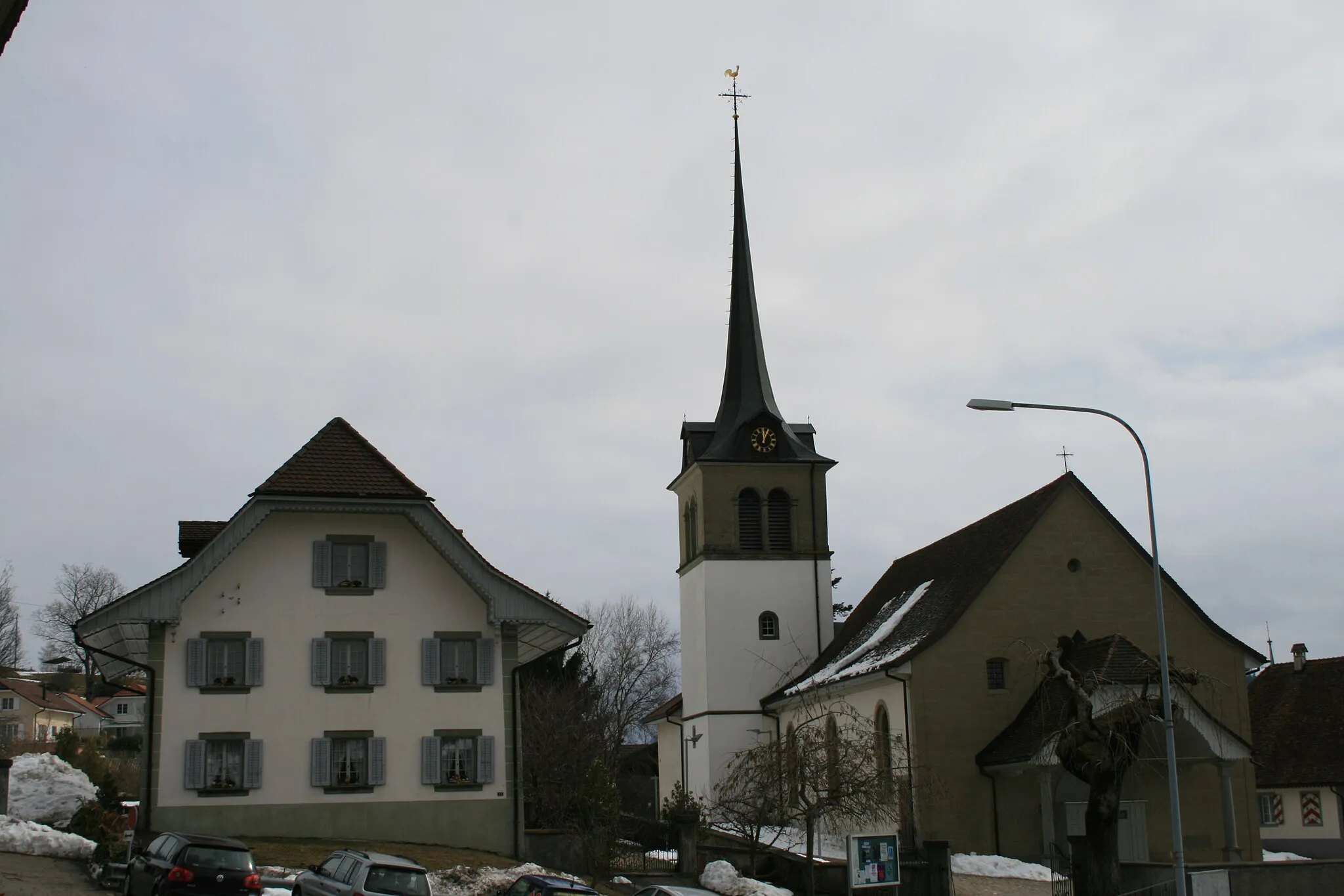 Photo showing: The rom.-kath. church of Rechthalten FR, Switzerland