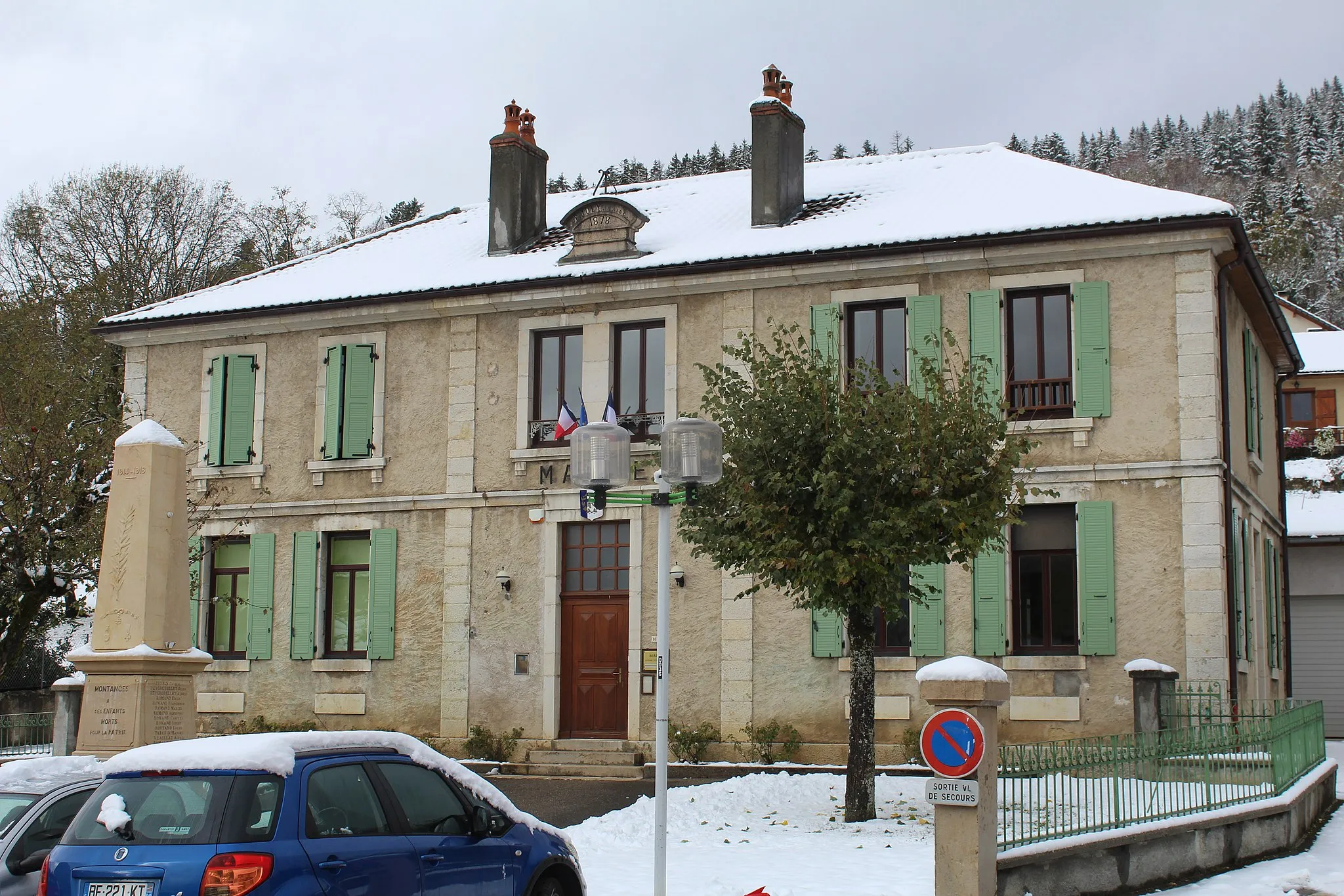 Photo showing: Mairie de Montanges.