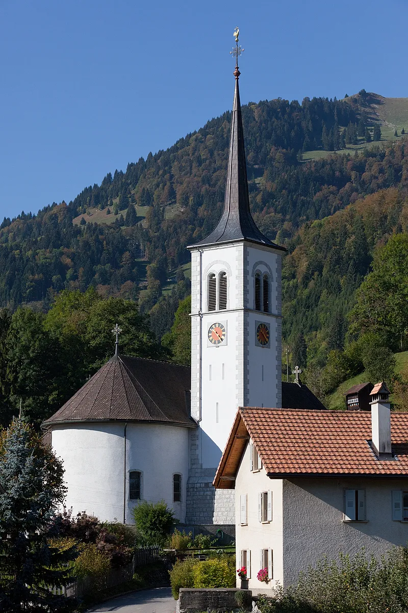 Photo showing: Eglise Saint-François-d'Assise à Neirivue (Haut-Intyamon) (FR)