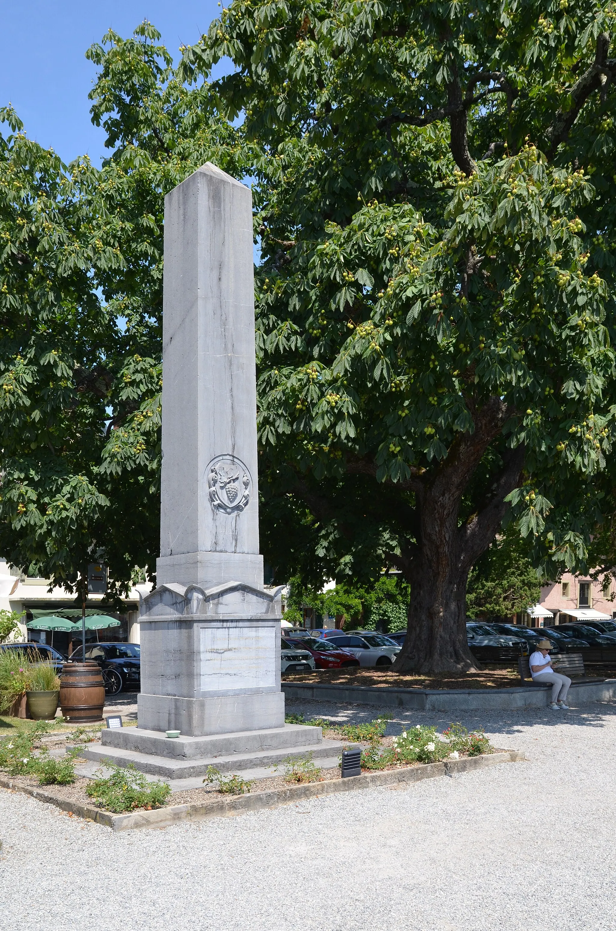 Photo showing: Cully (Bourg-en-Lavaux-Vaud-Suisse) - Monument au major Davel.