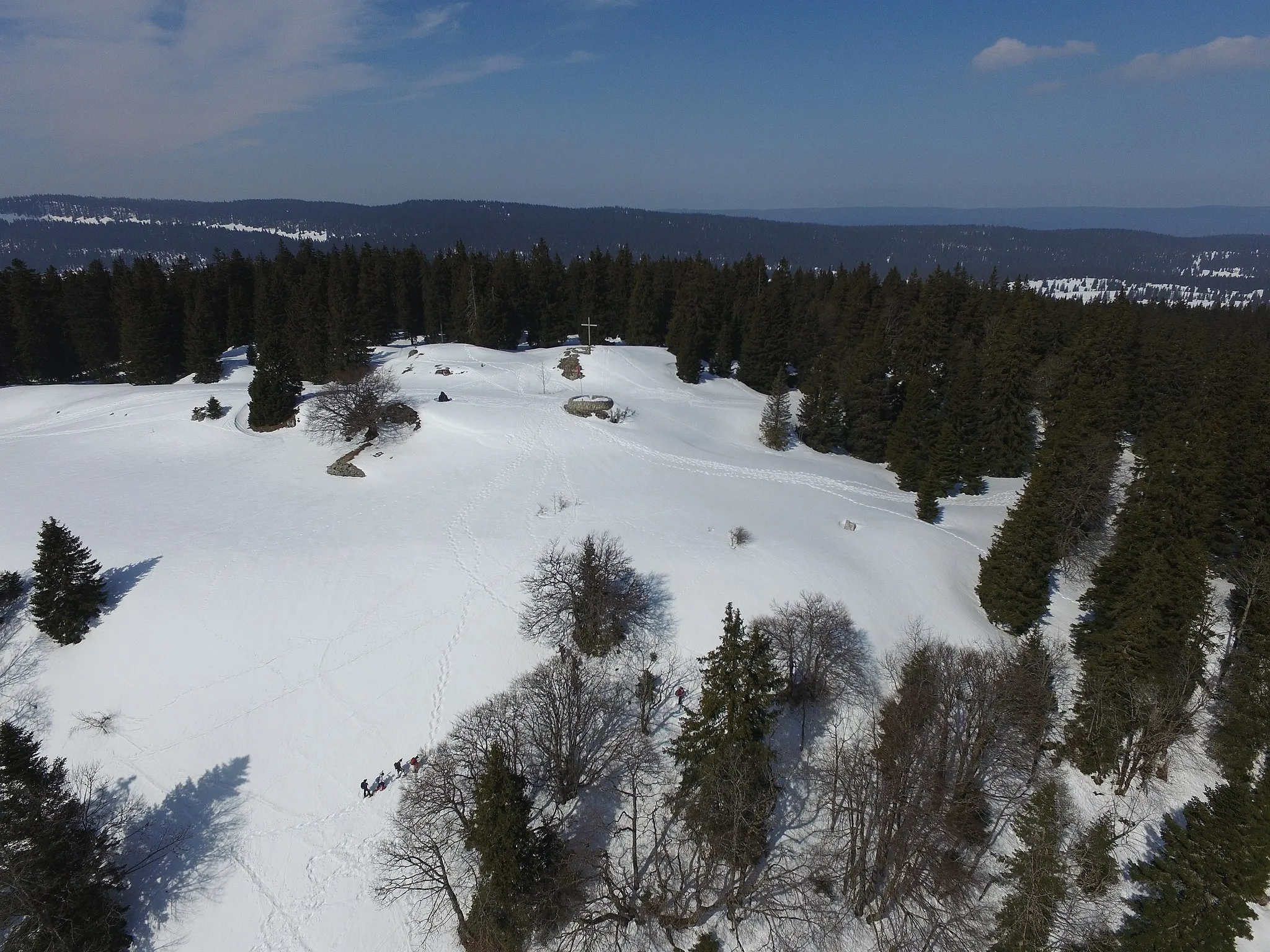 Photo showing: Crêt de la Neuve, aerial view