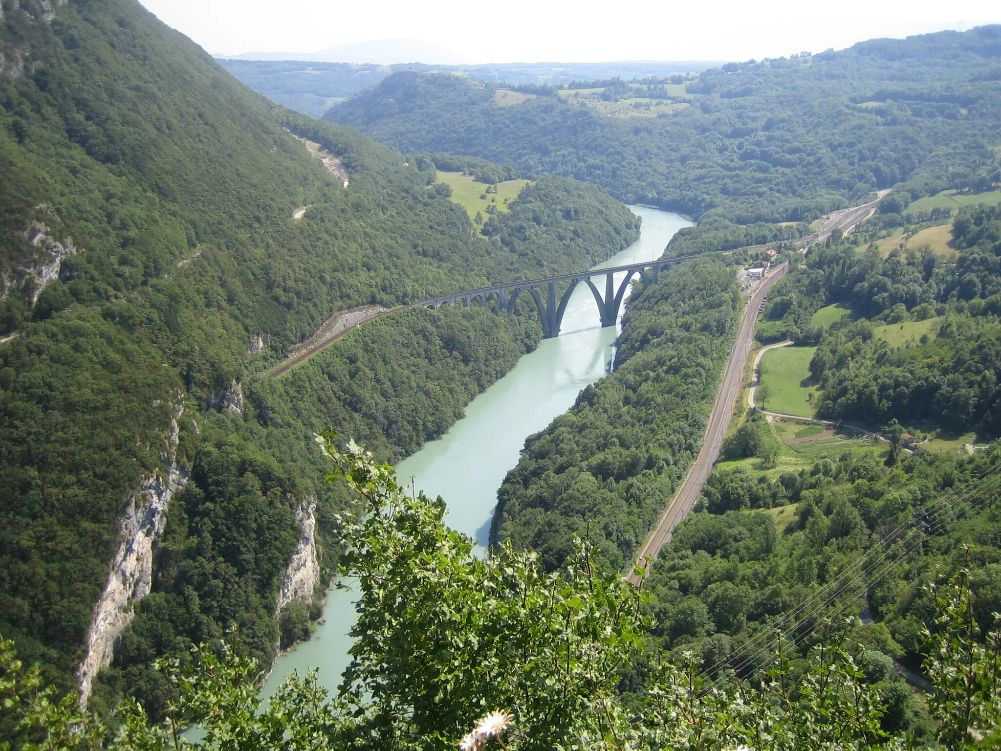 Photo showing: Le défilé de l'Ecluse - vue depuis le fort supérieur