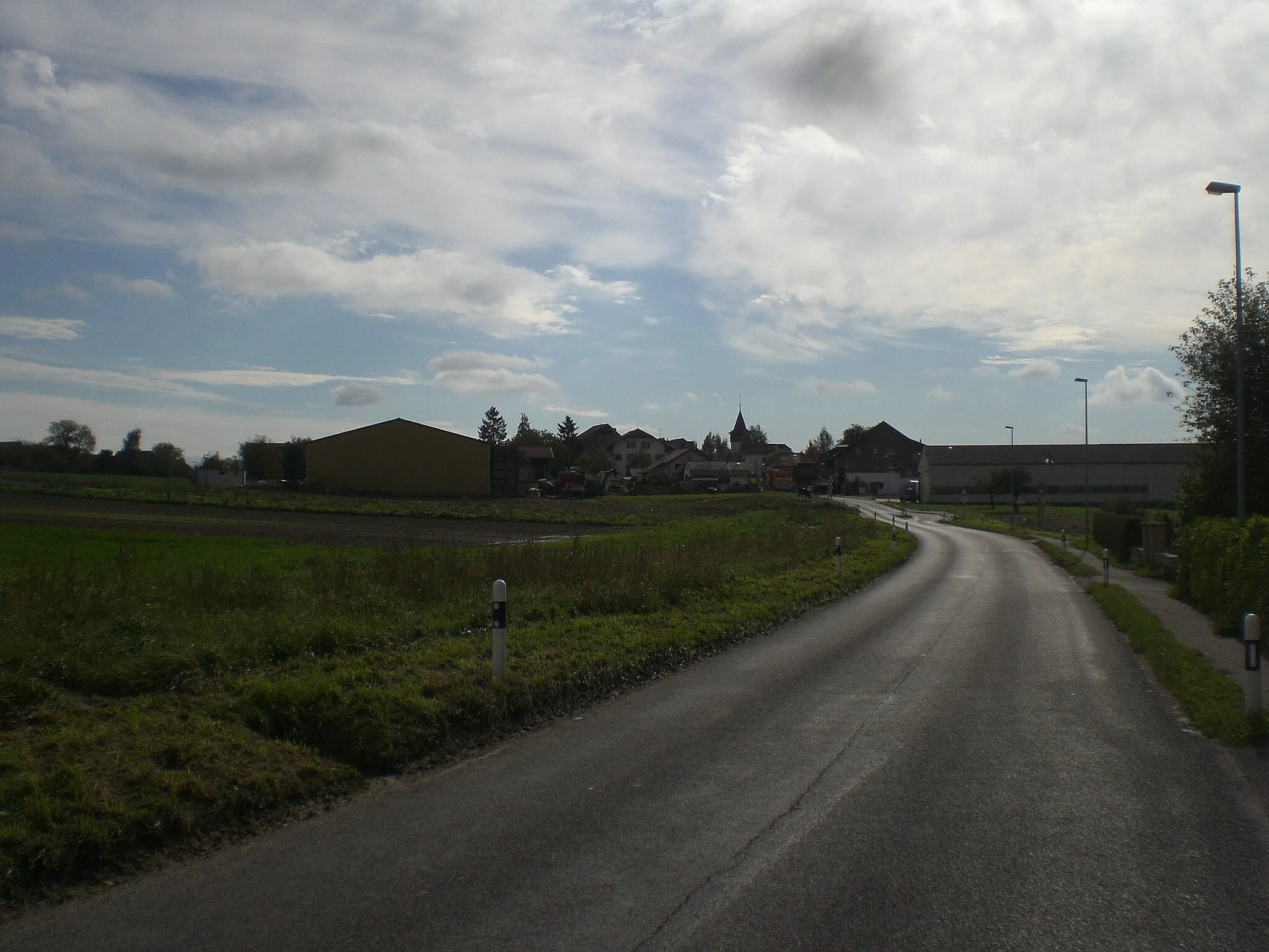 Photo showing: Entry of the village of Penthéréaz, canton of Vaud, Switzerland