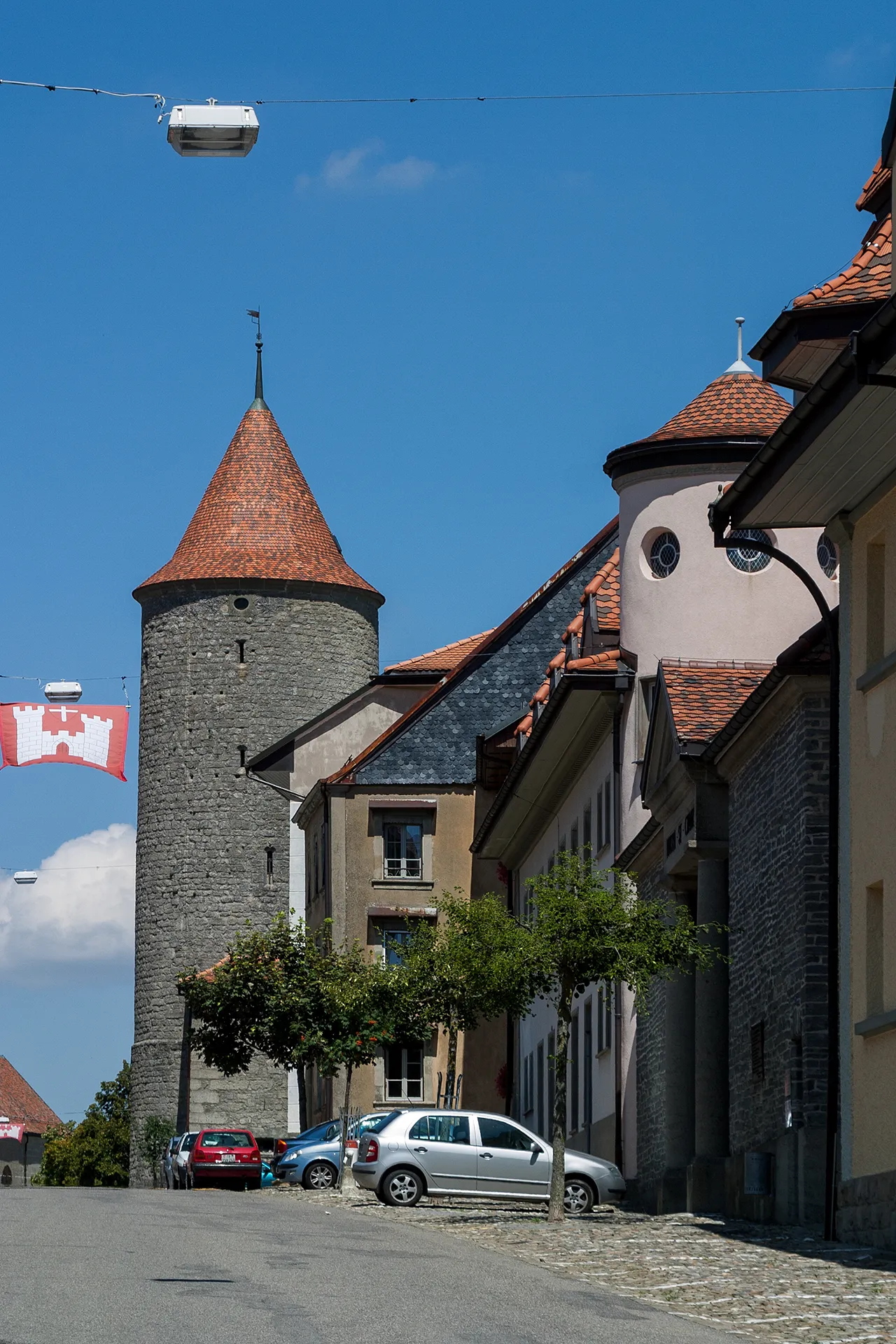 Photo showing: Teil der Altstadt von Romont (FR)