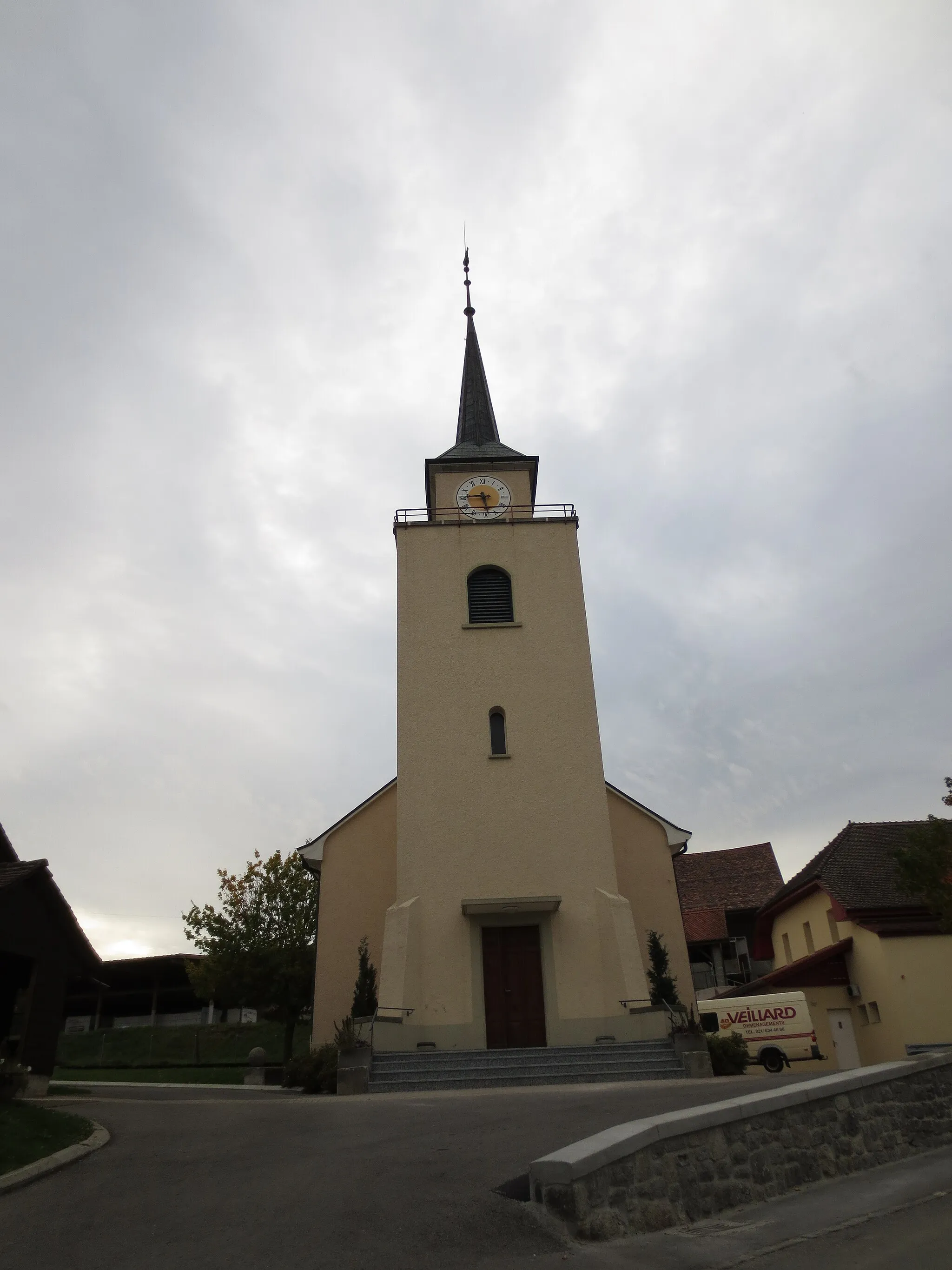 Photo showing: Corcelles-le-Jorat Church, Canton of Vaud, Switzerland