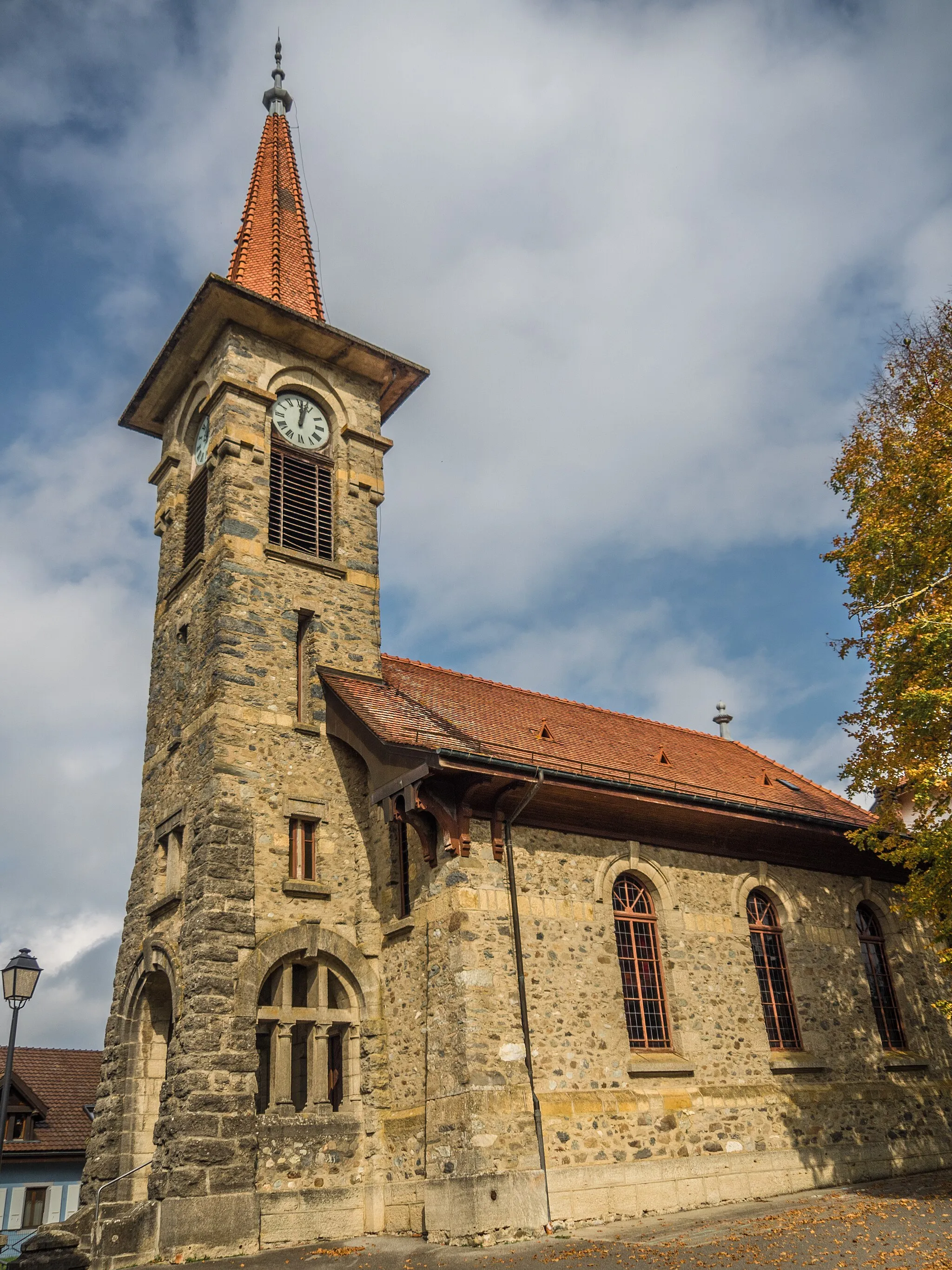 Photo showing: Reformed Church, Donneloye, Canton of Vaud, Switzerland
