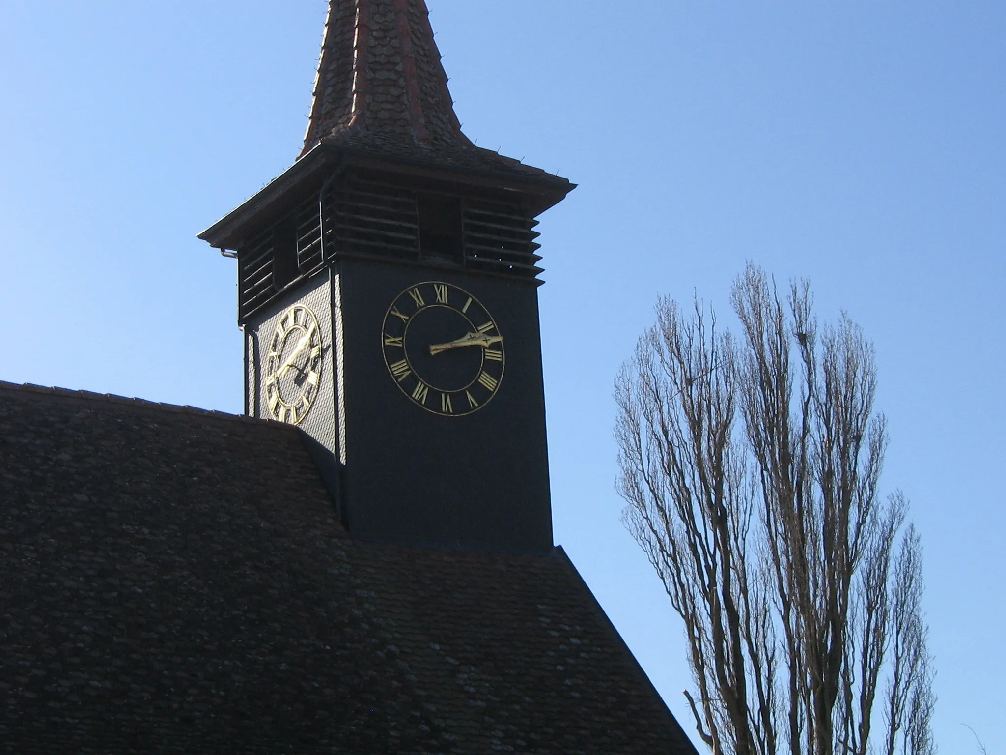 Photo showing: Church tower of Fey.