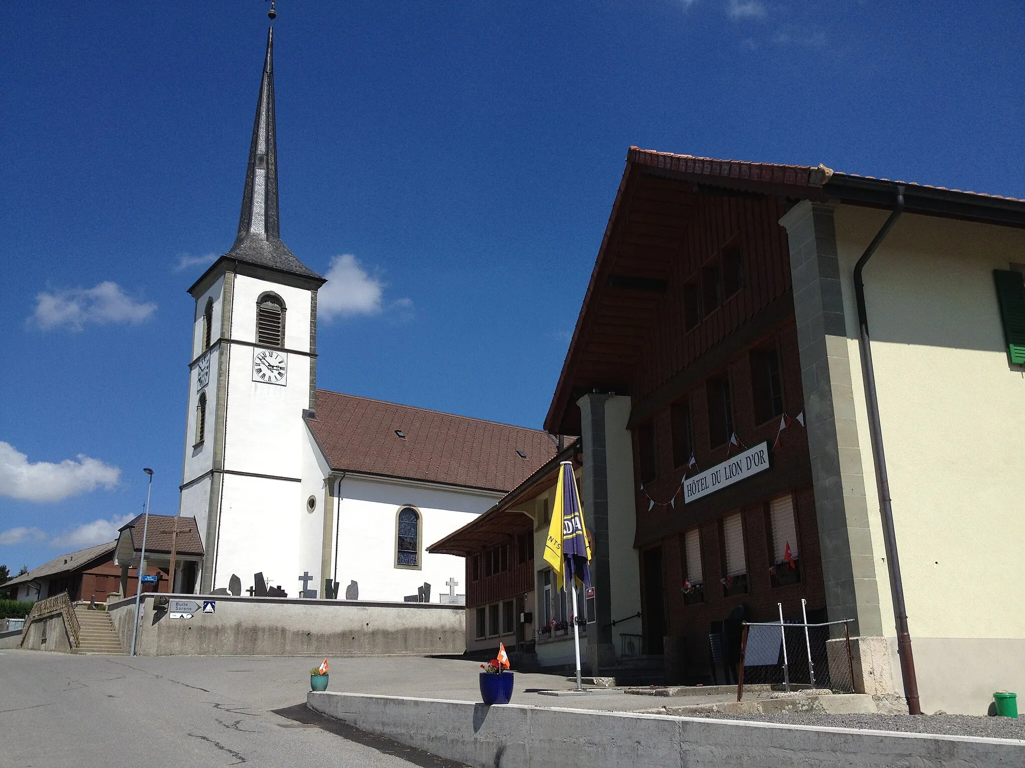 Photo showing: Le Châtelard (Fribourg) dans le canton de Fribourg en Suisse