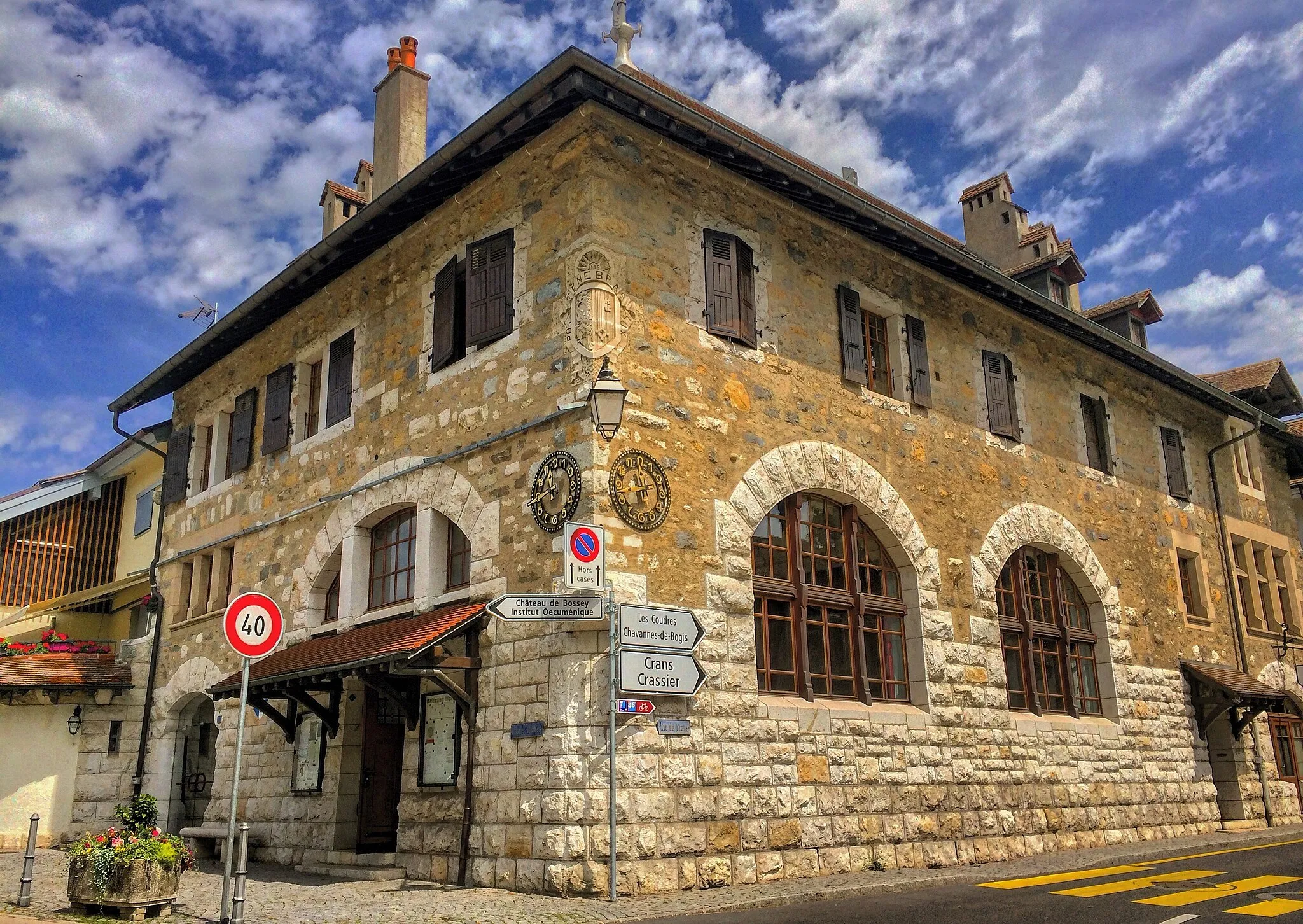 Photo showing: Le bâtiment communal de Céligny (GE).