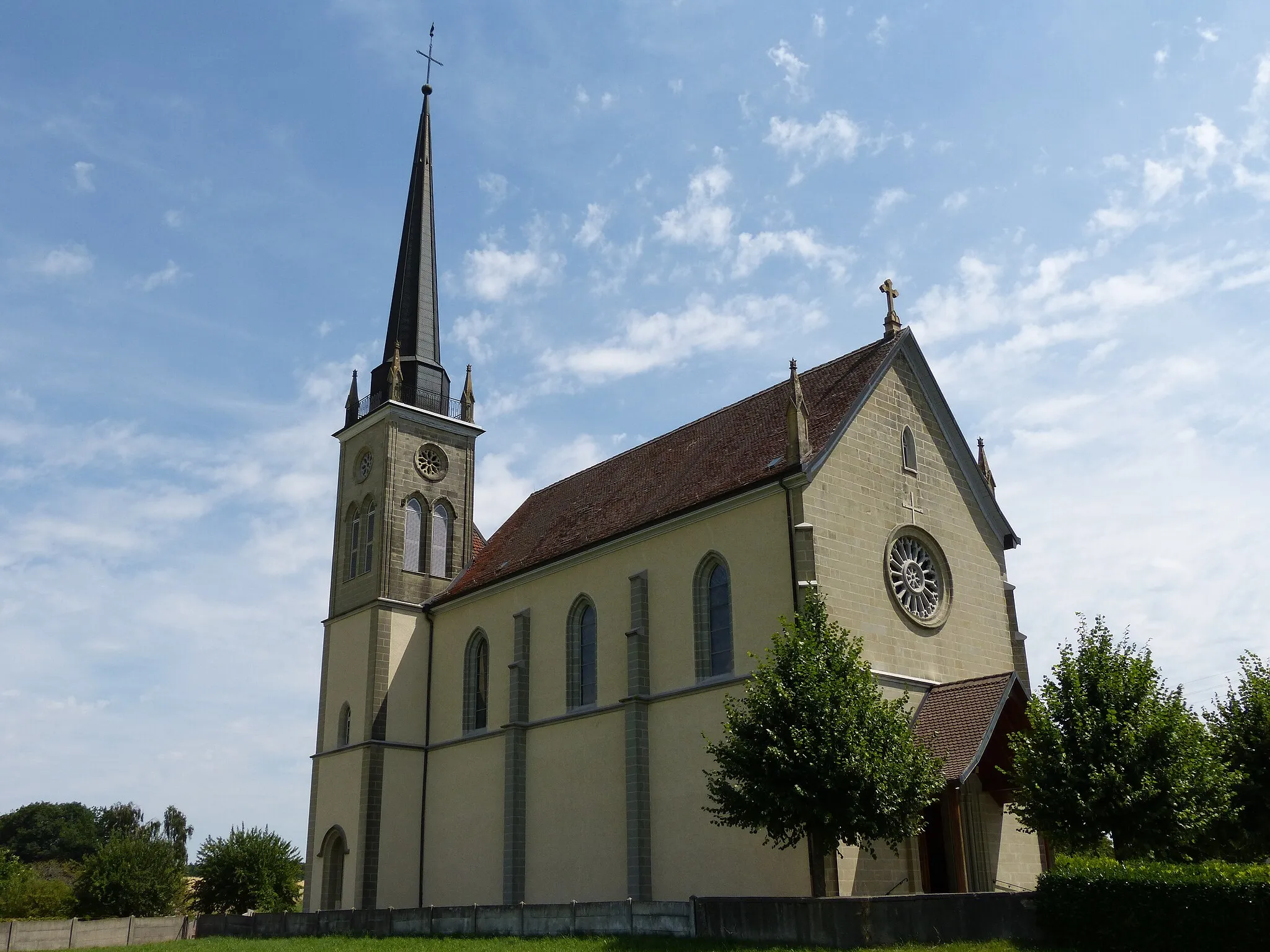 Photo showing: Church Saint-Étienne in Bottens.