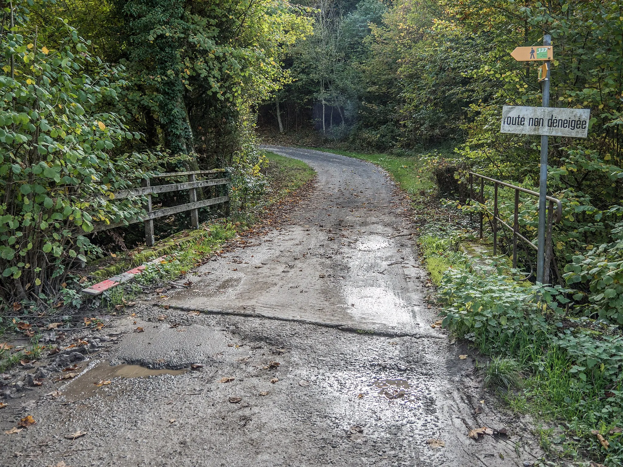 Photo showing: Road Bridge over the Talent River, Morrens – Bretigny-sur-Morrens, Canton of Vaud, Switzerland