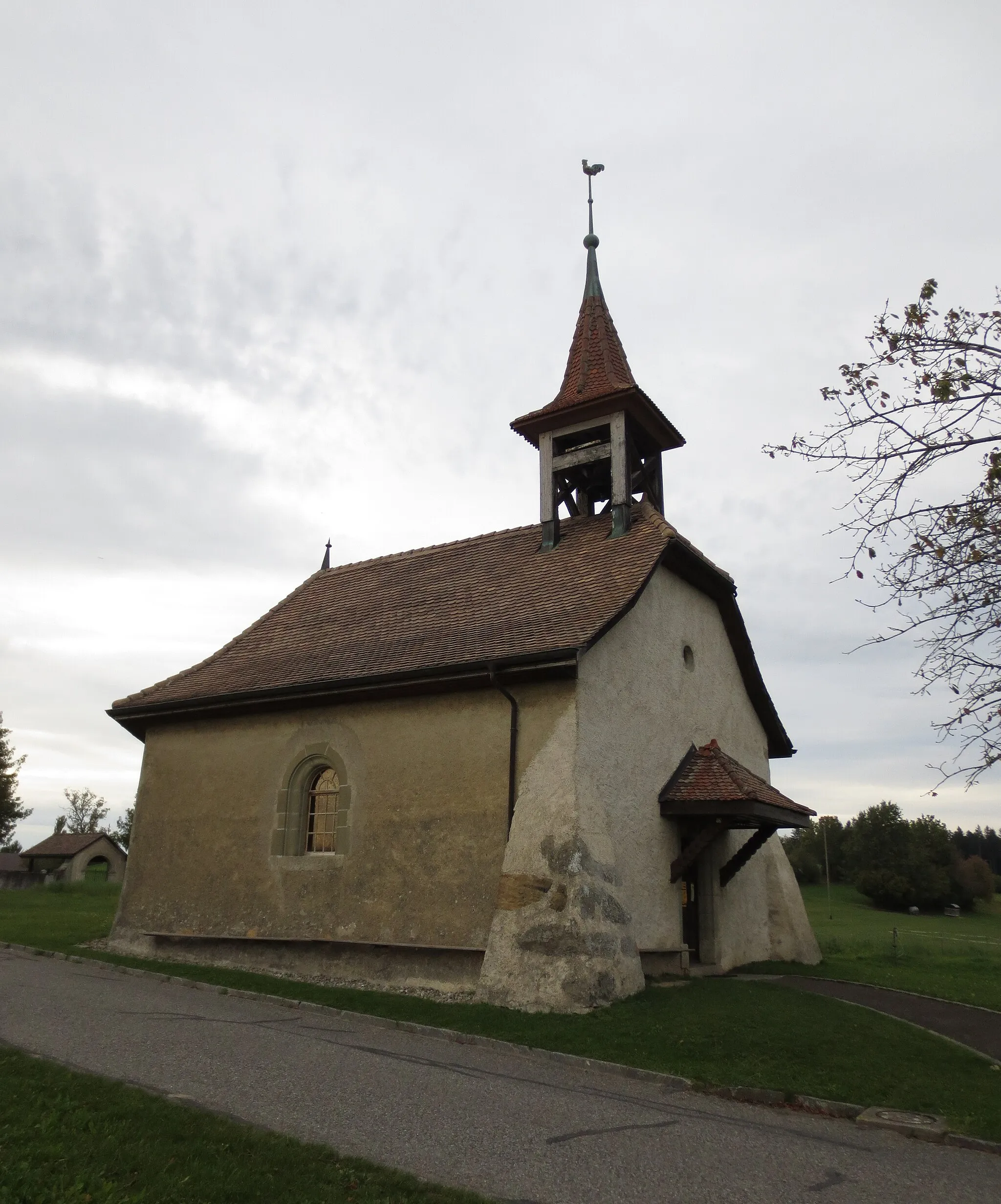 Photo showing: Vucherens church, Canton of Vaud, Switzerland