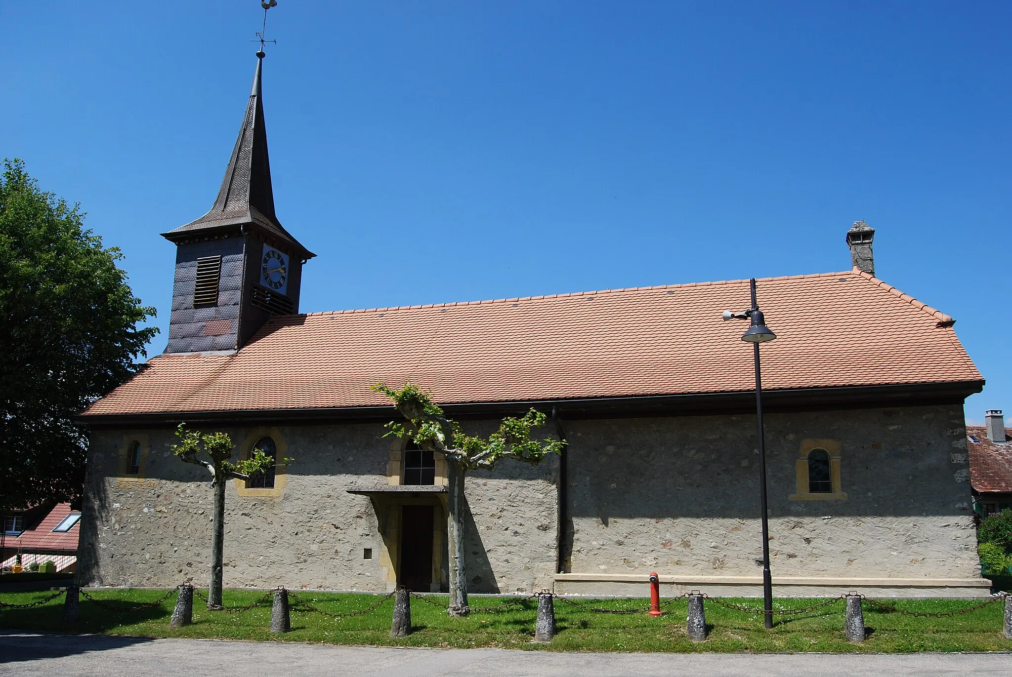 Photo showing: Saint Georges Church of Pomy, canton of Vaud, Switzerland