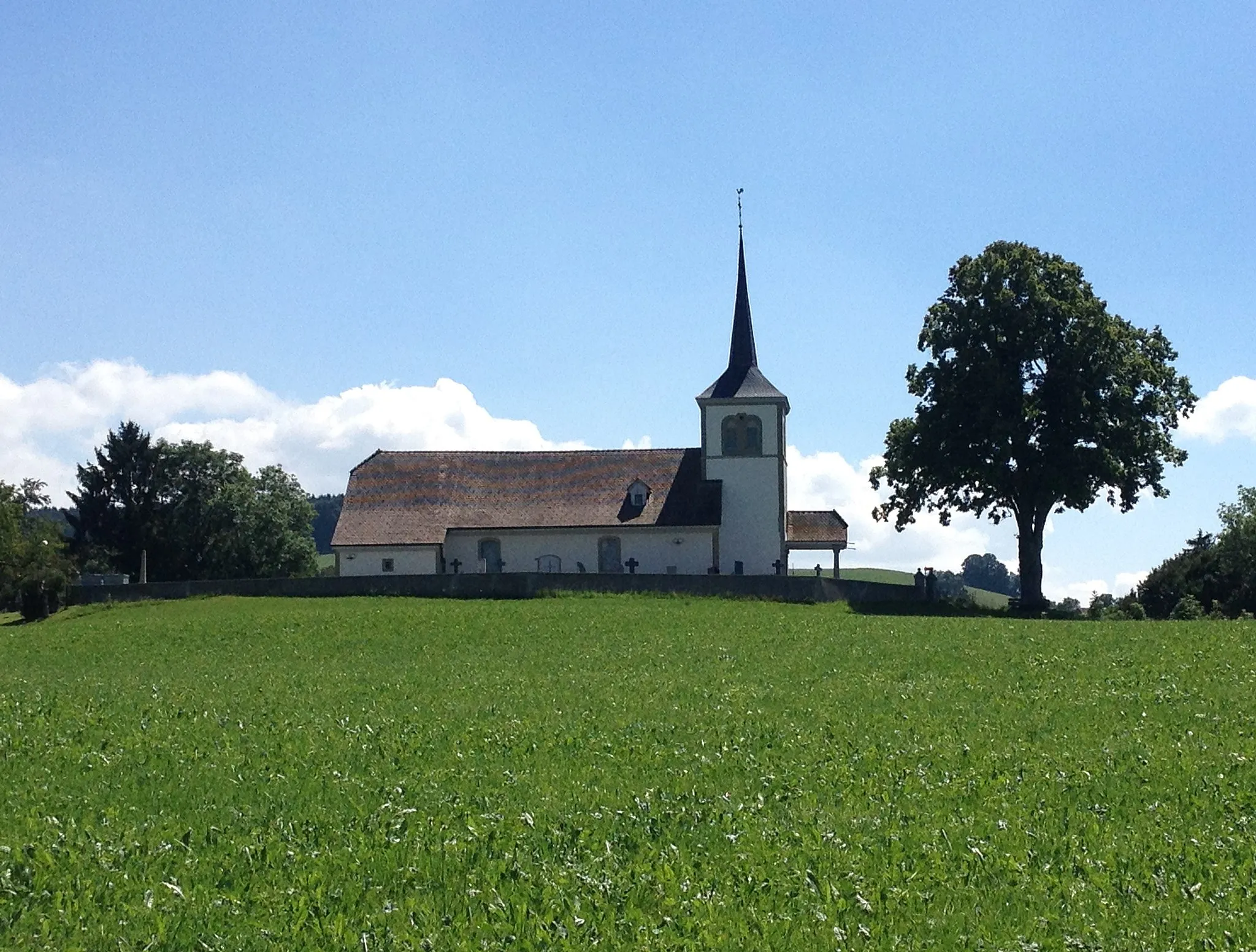 Photo showing: L'église de Grangettes dans le canton de Fribourg en Suisse.