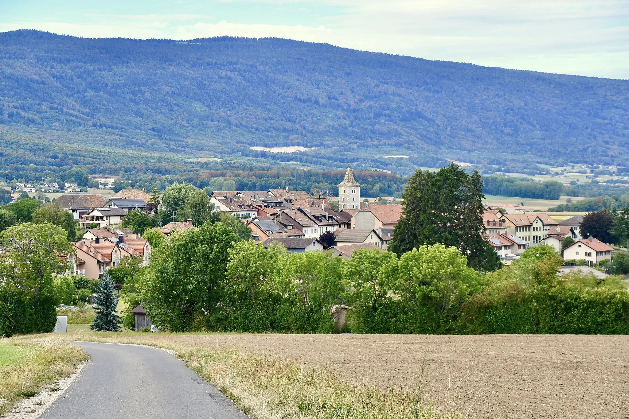 Photo showing: Vue sur le village d'Essertines-sur-Rolle (VD), en Suisse.