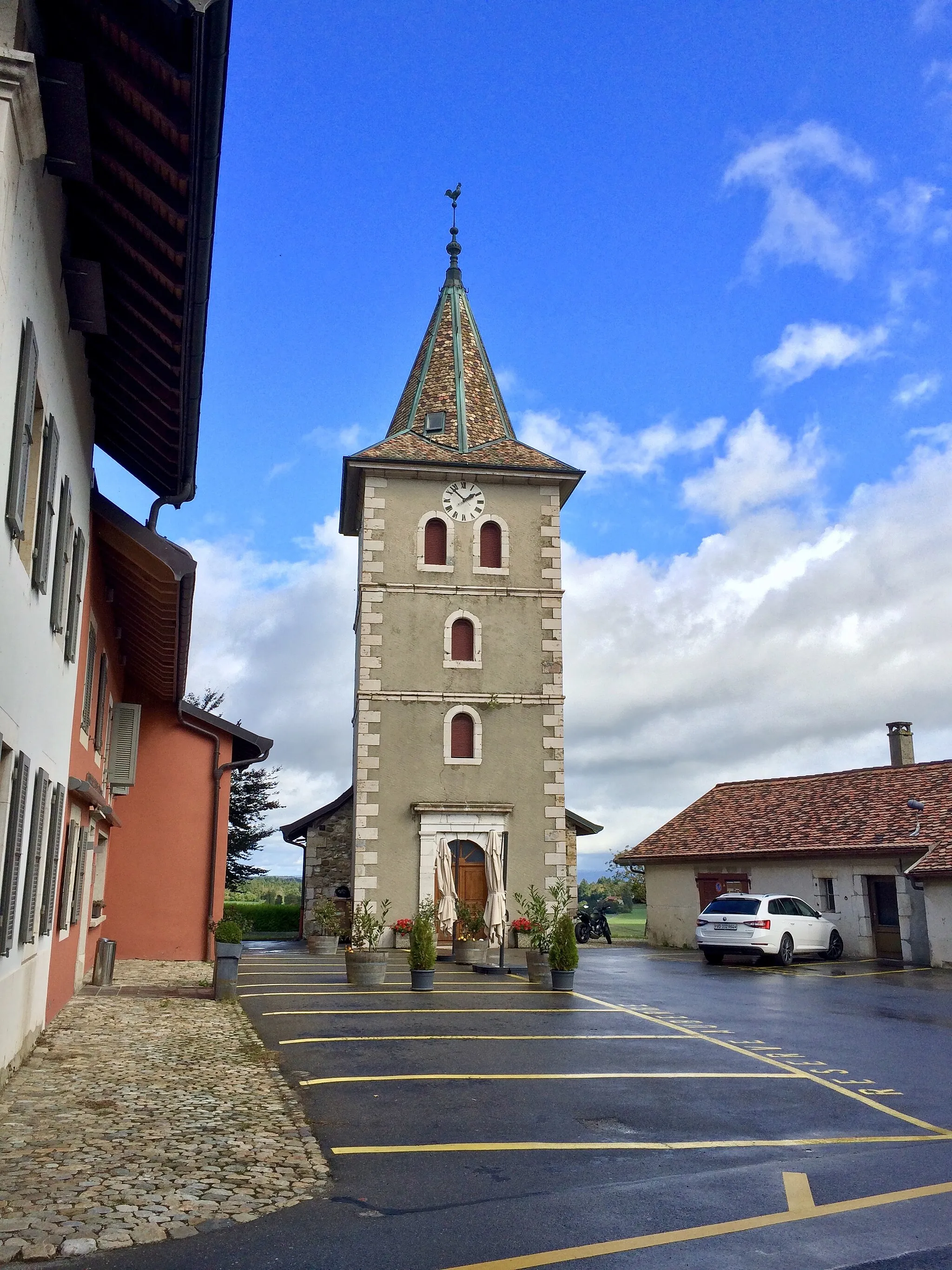 Photo showing: Le temple d'Essertines-sur-Rolle (VD), Suisse.