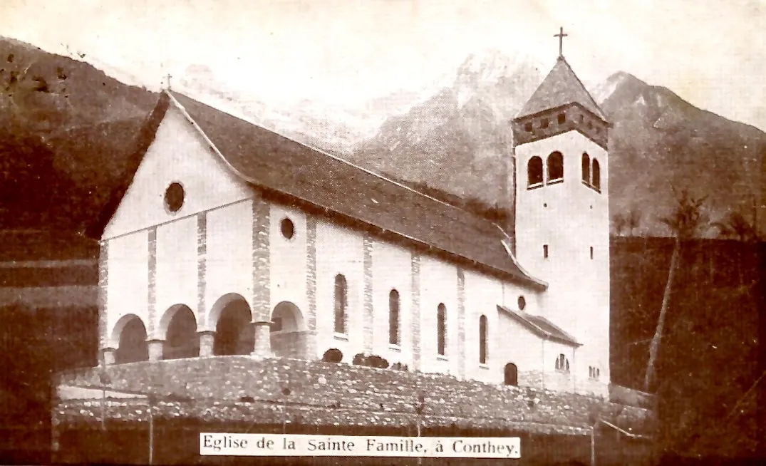 Photo showing: L'église paroissiale de Erde, sur la commune de Conthey