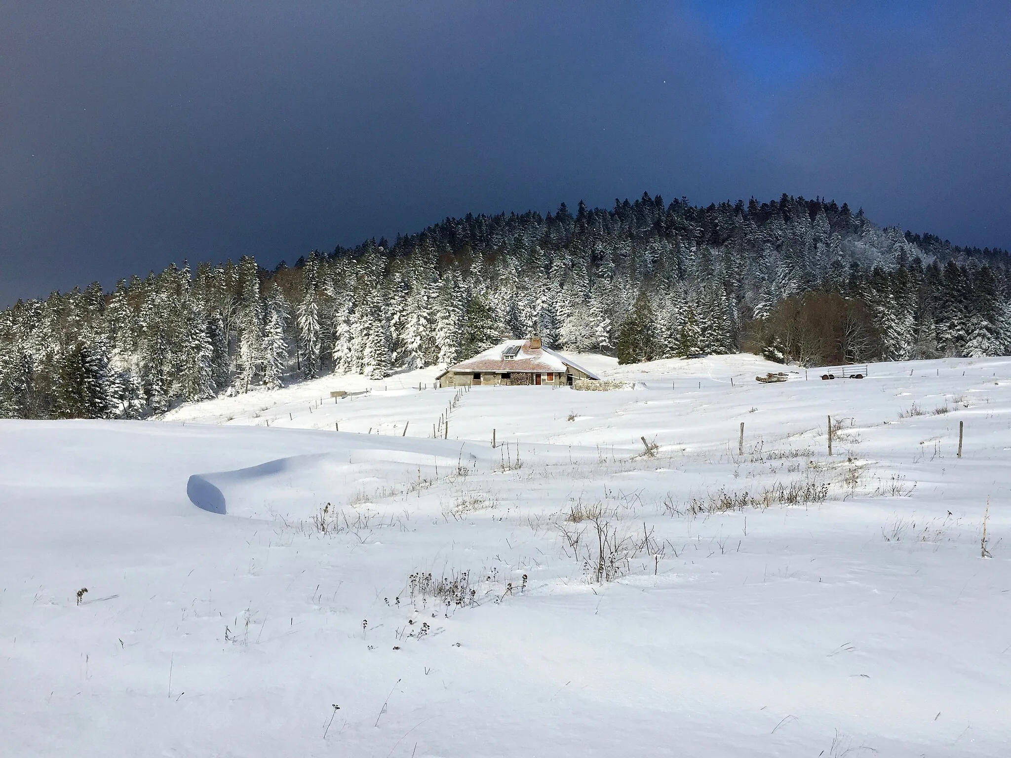 Photo showing: Chalet d'alpage "Le Crot" sur la commune de Bassins, en Suisse