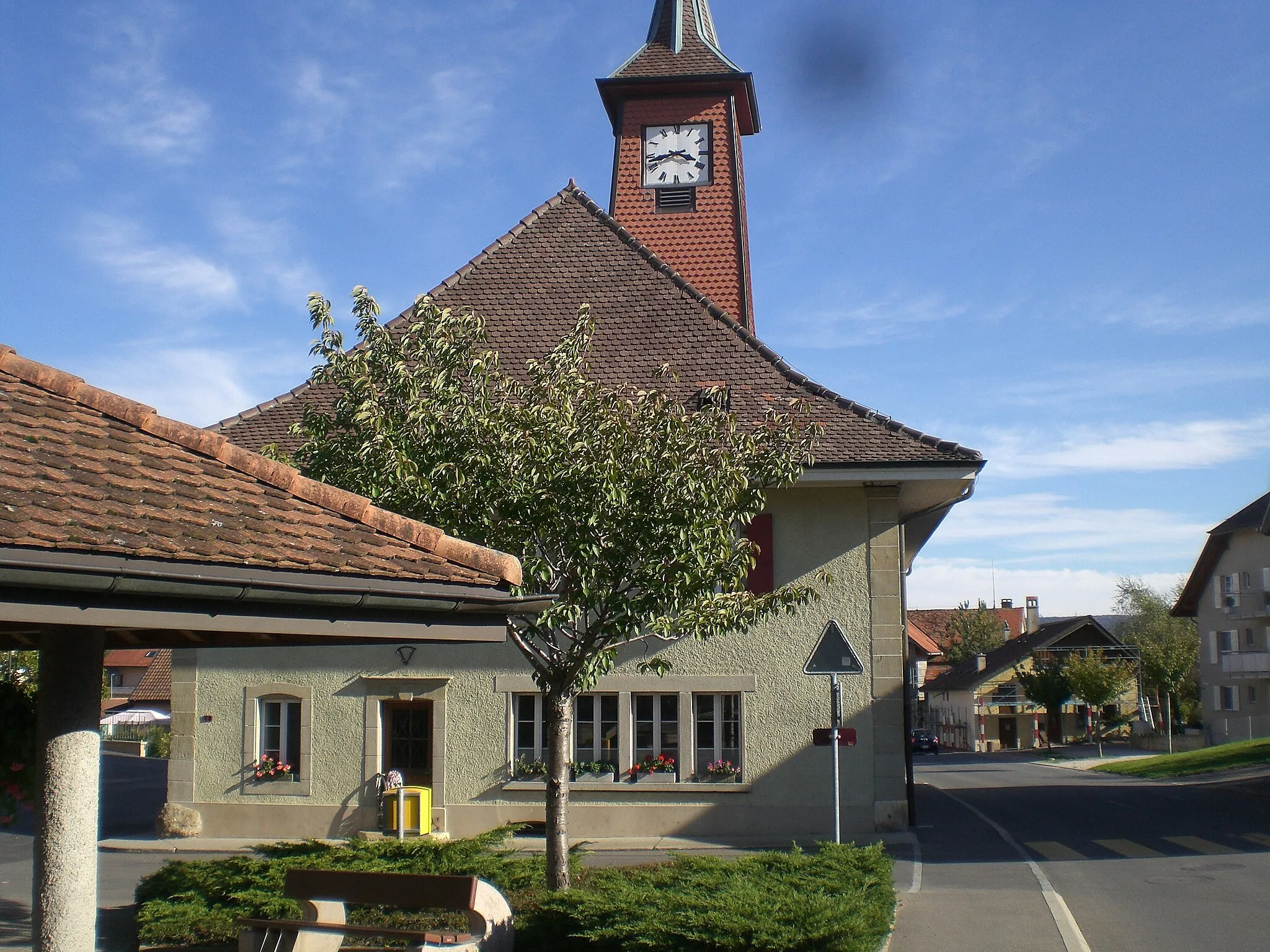 Photo showing: Church of Bioley-Orjulaz, canton of Vaud, Switzerland