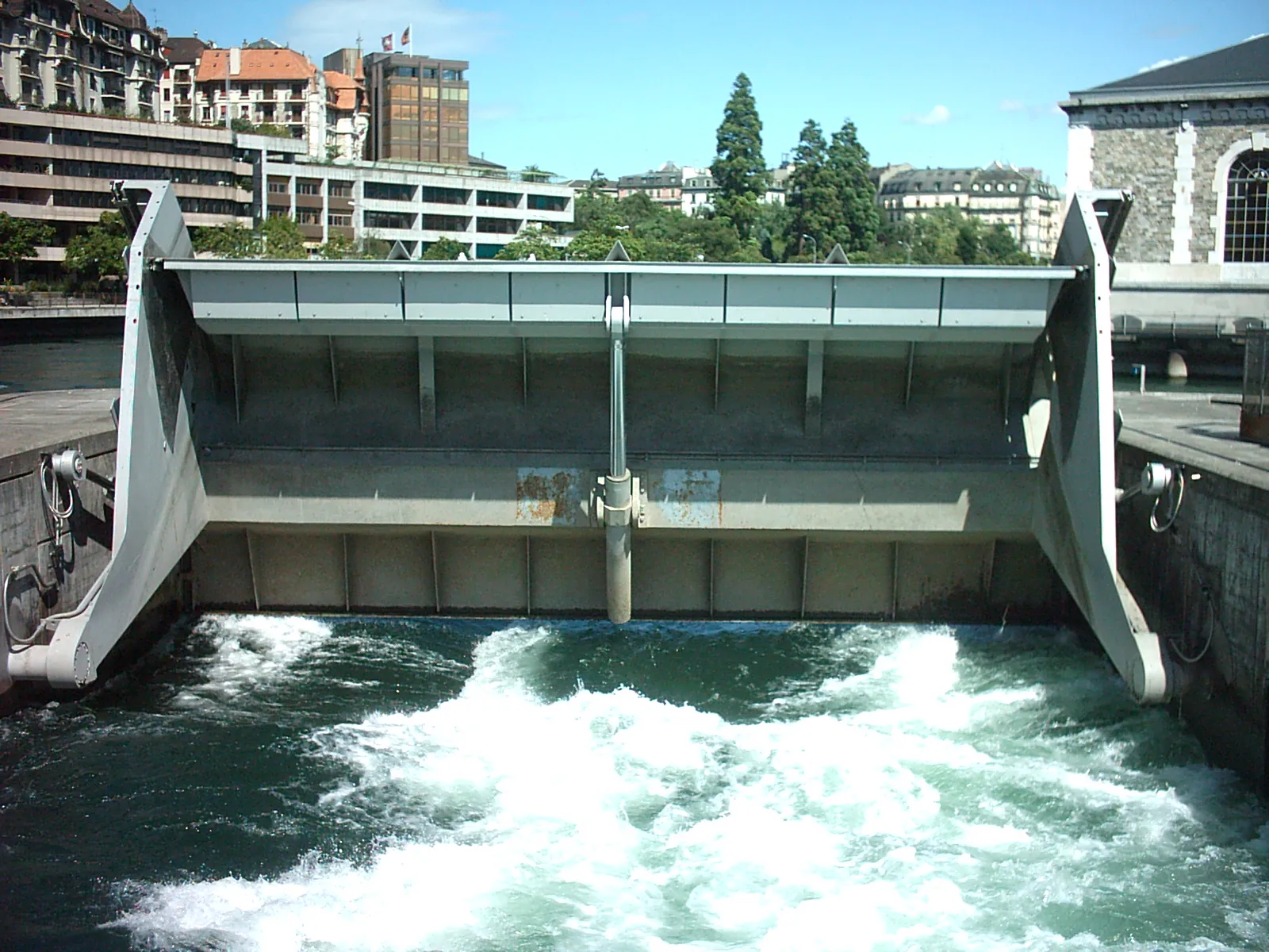 Photo showing: Barrage du Seujet à Genève (Suisse)