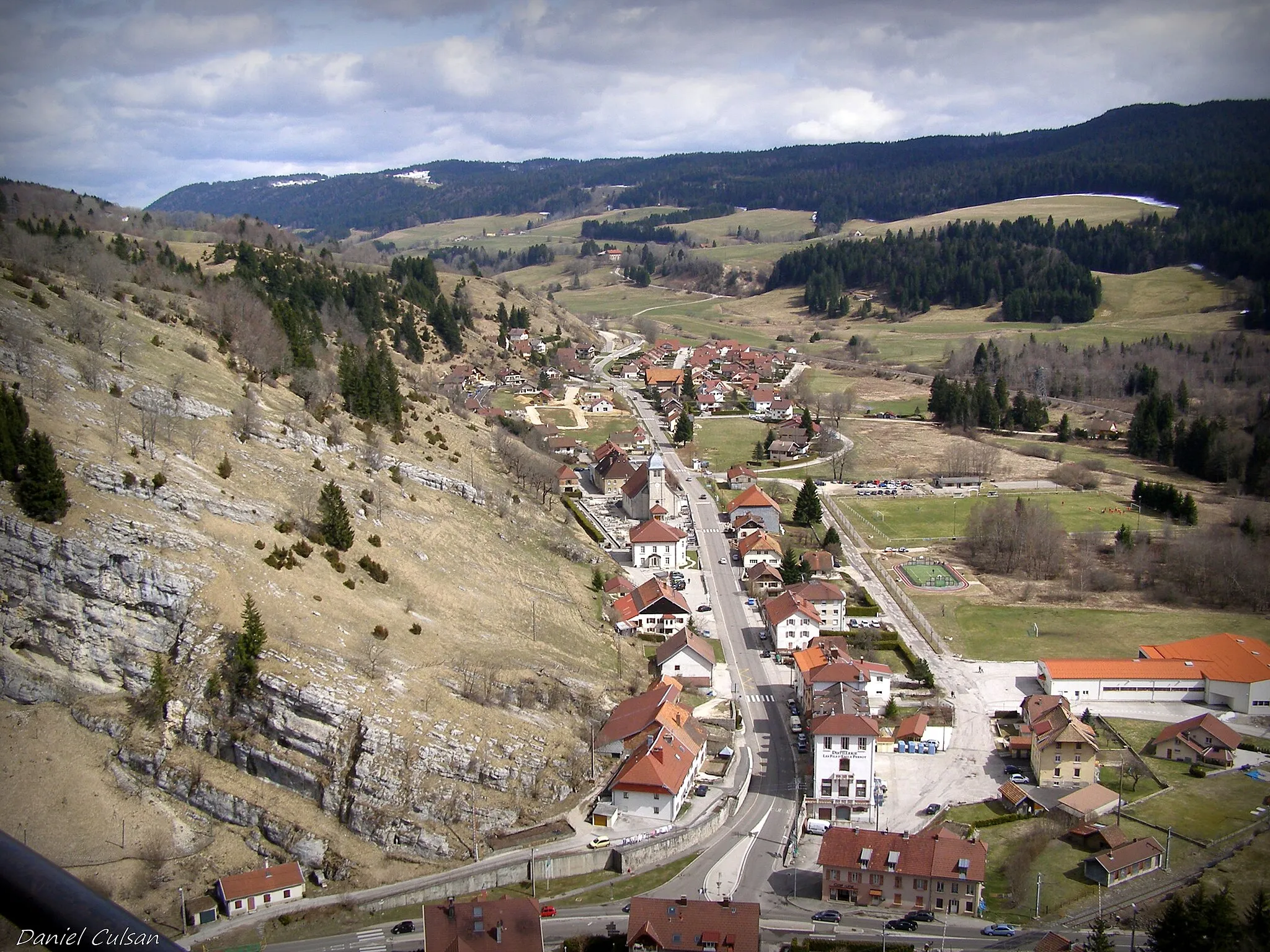 Photo showing: La Cluse-et-Mijoux (vue du fort de Joux) .