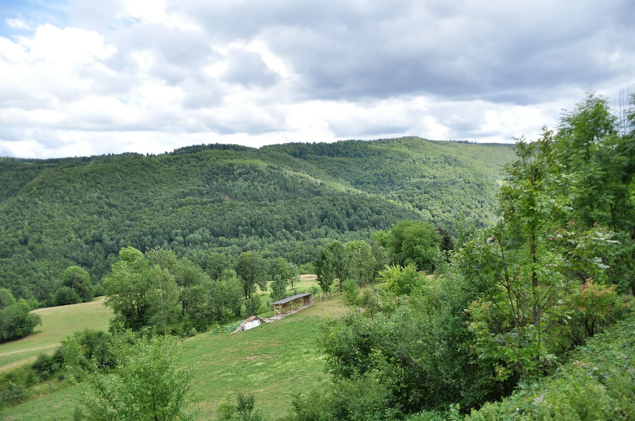 Photo showing: Paysage depuis Lézat, Jura