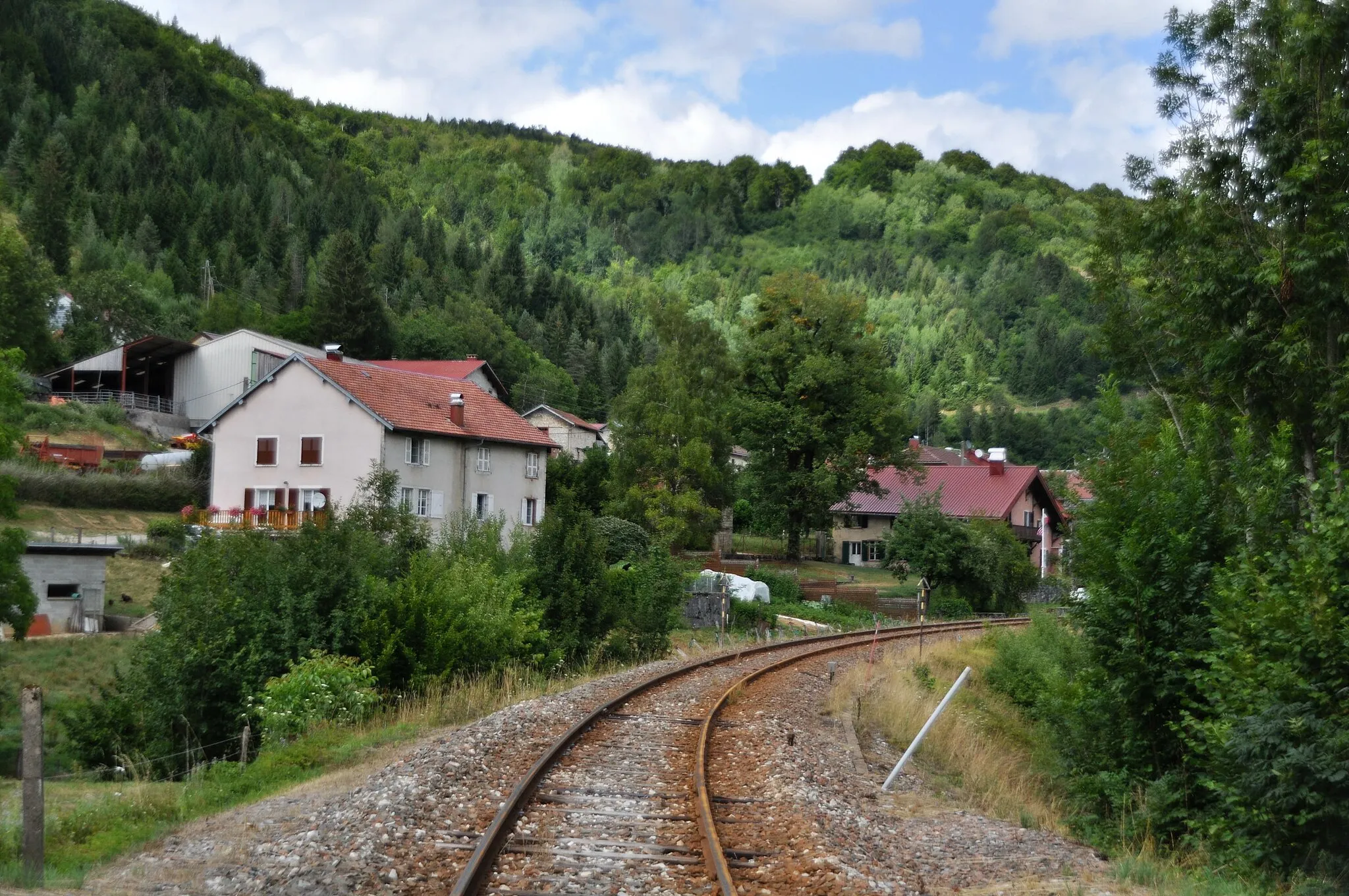 Photo showing: Voix ferrée, commune de Lézat, Jura