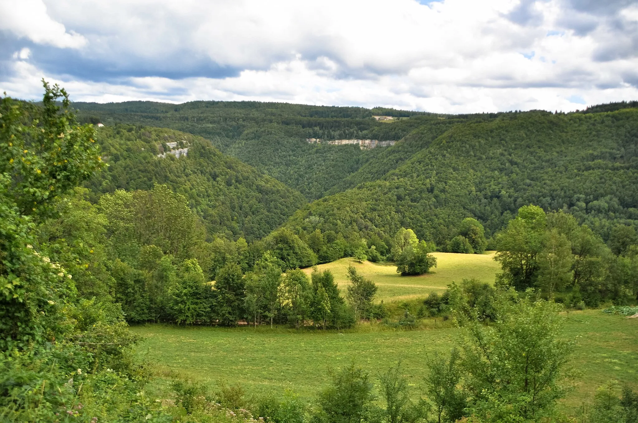 Photo showing: Paysage depuis Lézat, Jura