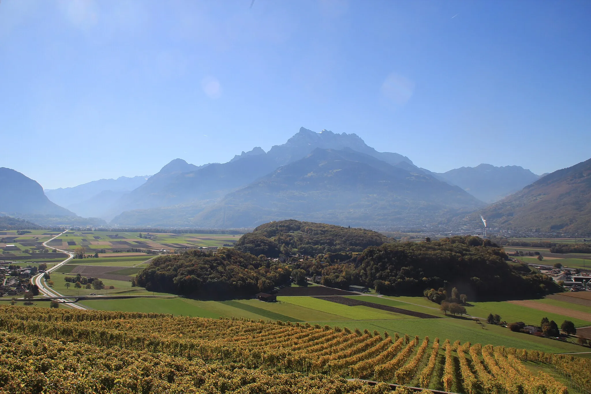 Photo showing: Rebberge bei de:Ollon, St. Triphon