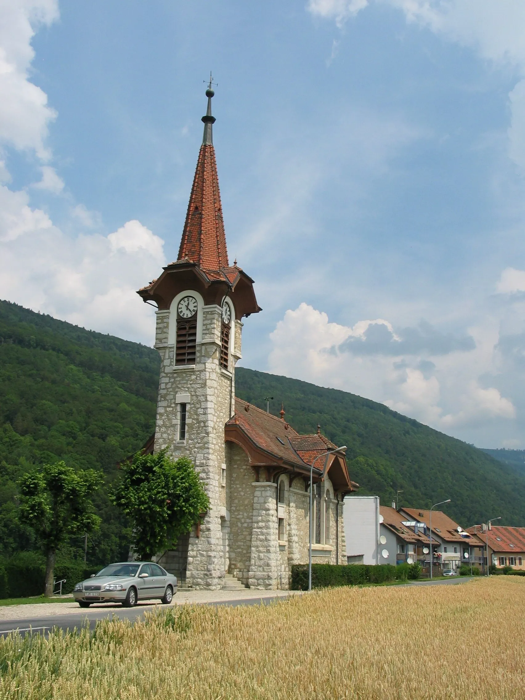 Photo showing: The Church in Vuitebœuf, Vaud, Switzerland