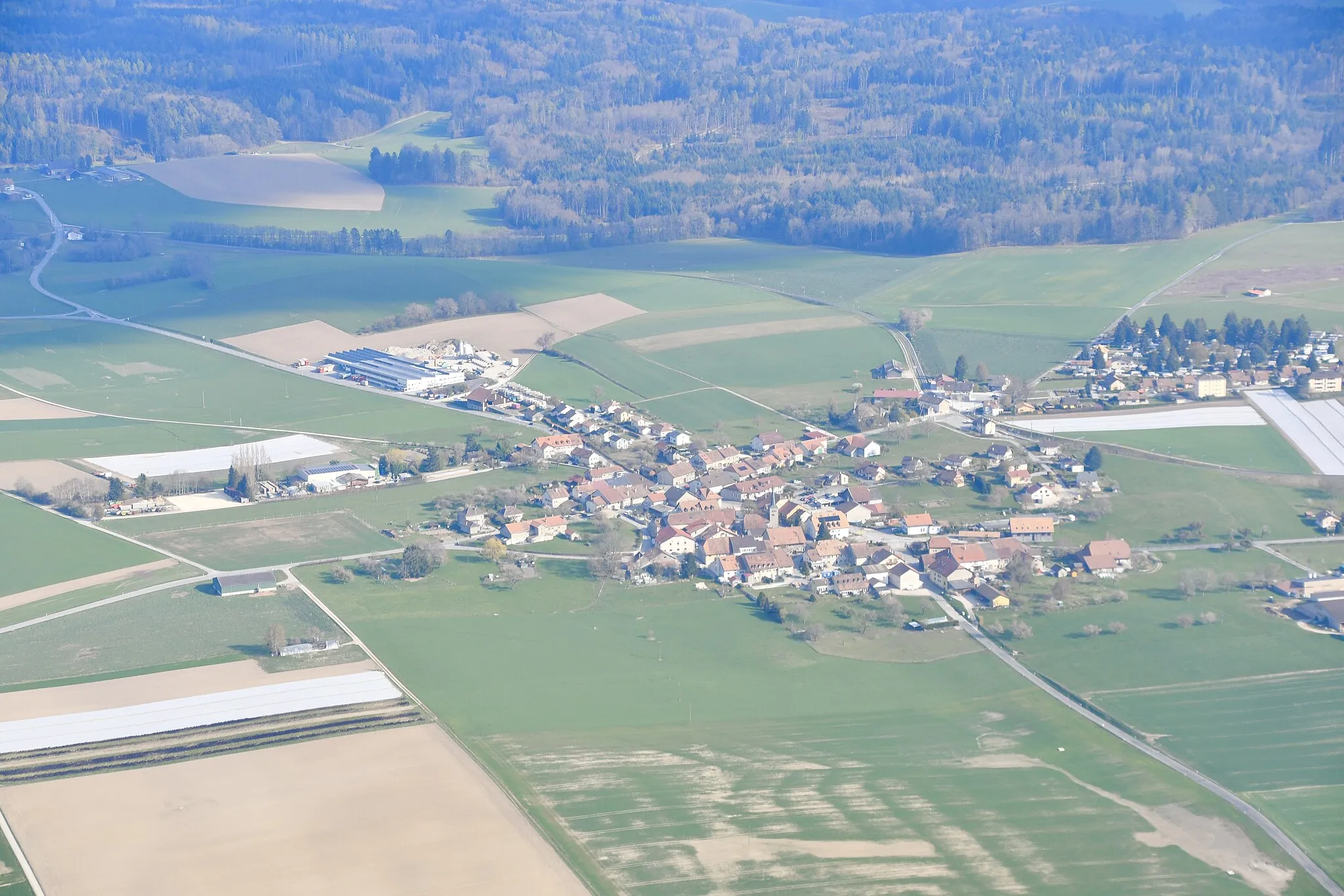 Photo showing: Ballens (VD) vue du ciel.