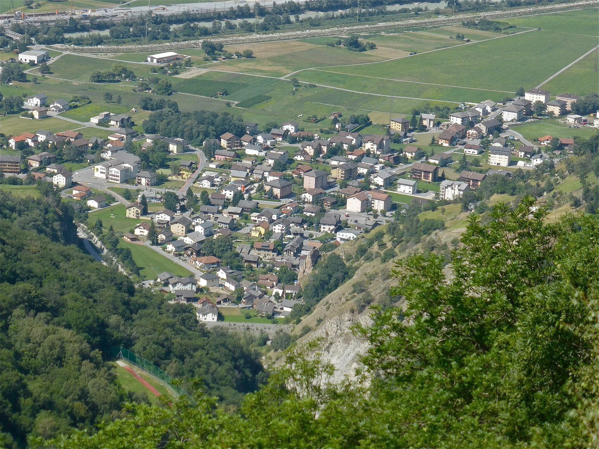 Photo showing: Le village de Baltschieder