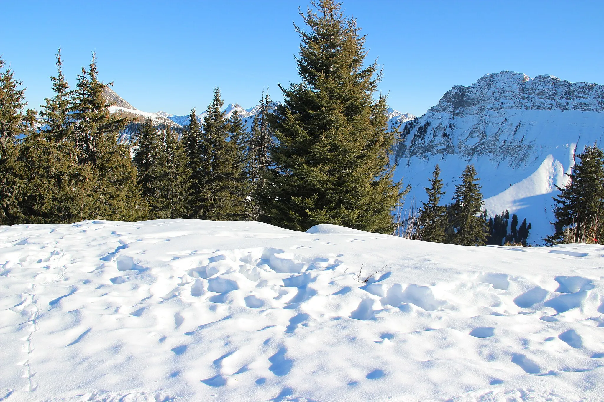 Photo showing: Scenic view onto the Lake of Geneva from Le Molard