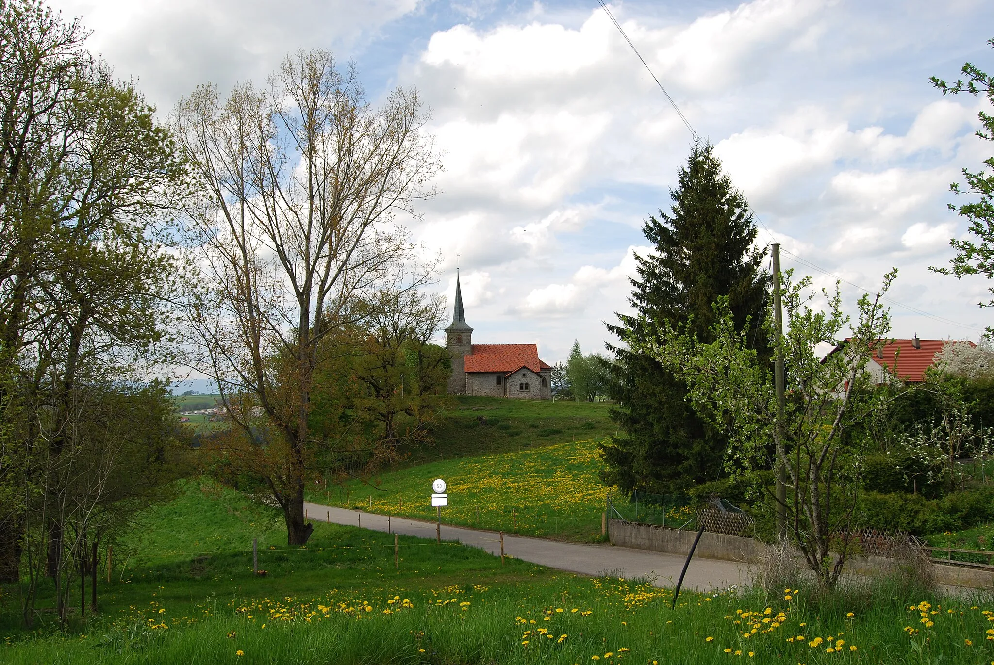 Photo showing: Chapel Rueyres-Saint-Laurent, municipality Le Glèbe, canton of Fribourg, Switzerland