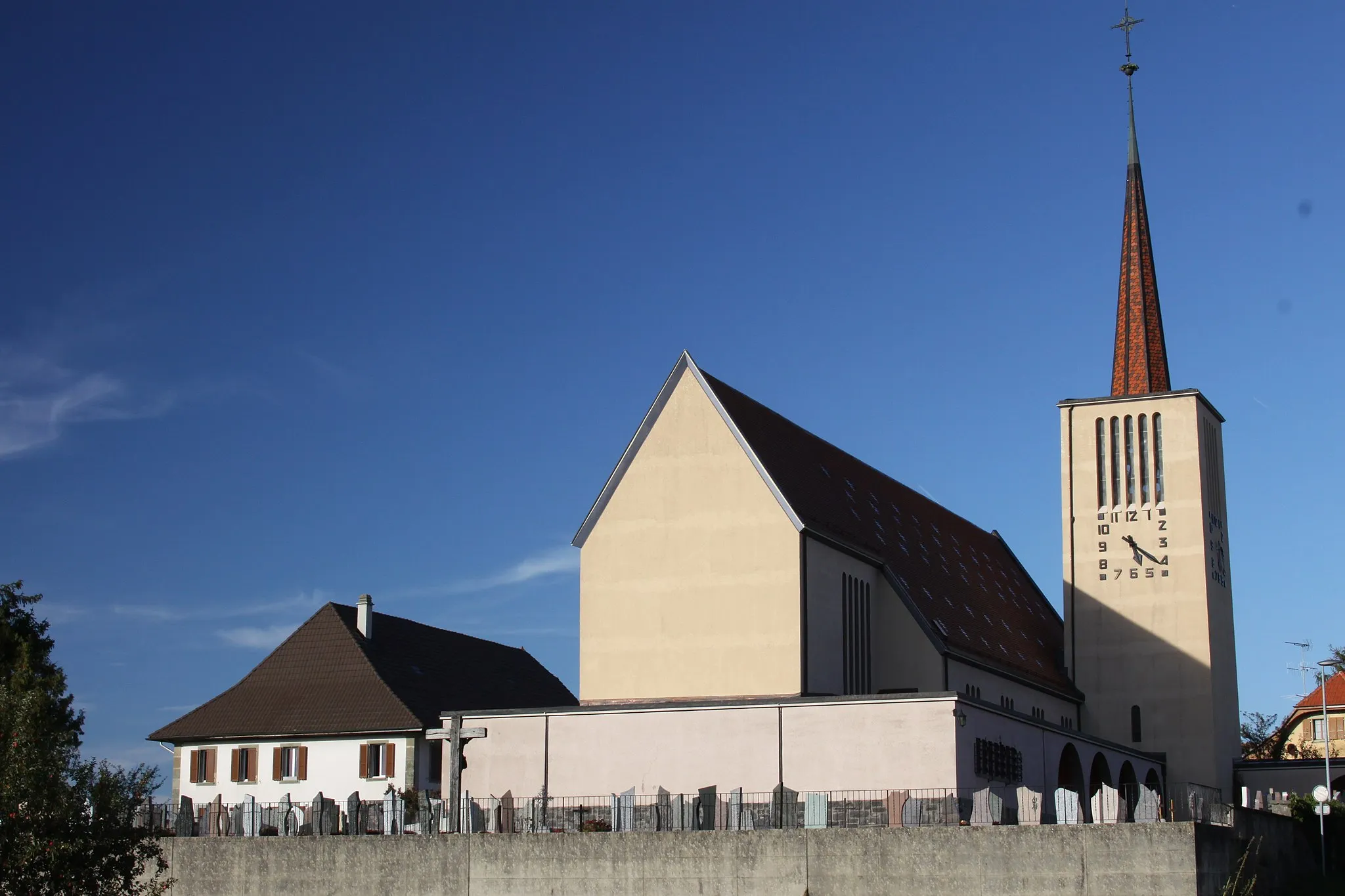 Photo showing: Church of St. Pierre, Chemin de l’Église 5, Orsonnens