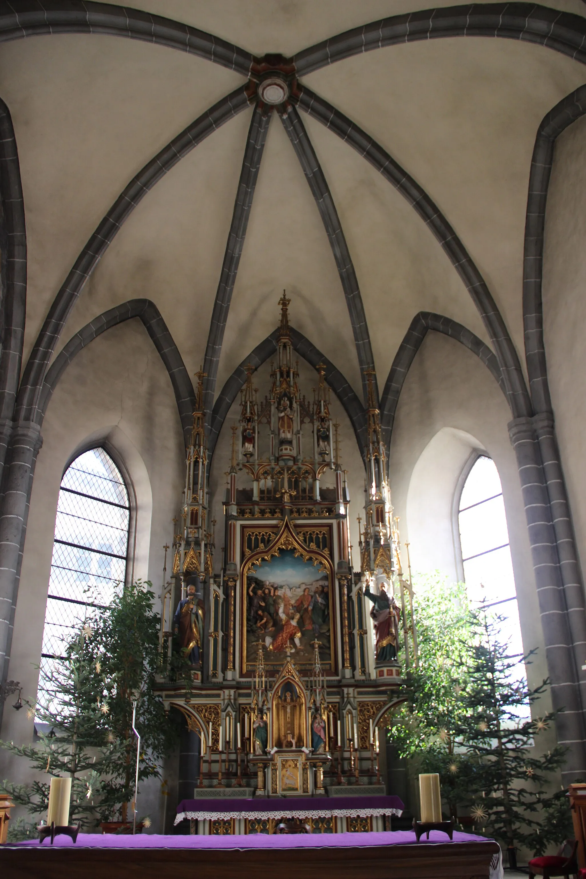 Photo showing: Altar von St. Stephan, Leuk