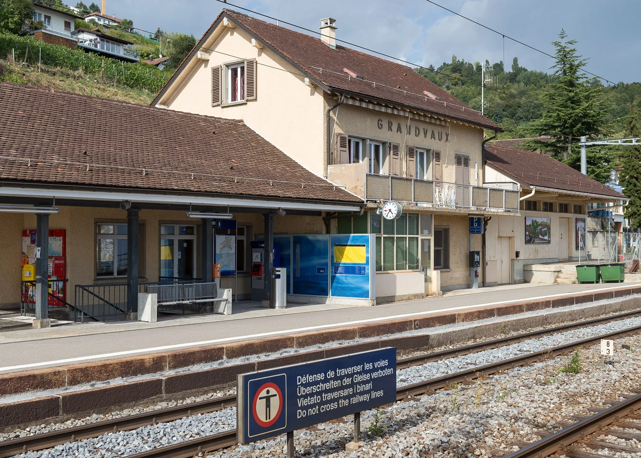 Photo showing: Bahnhof von Grandvaux VD