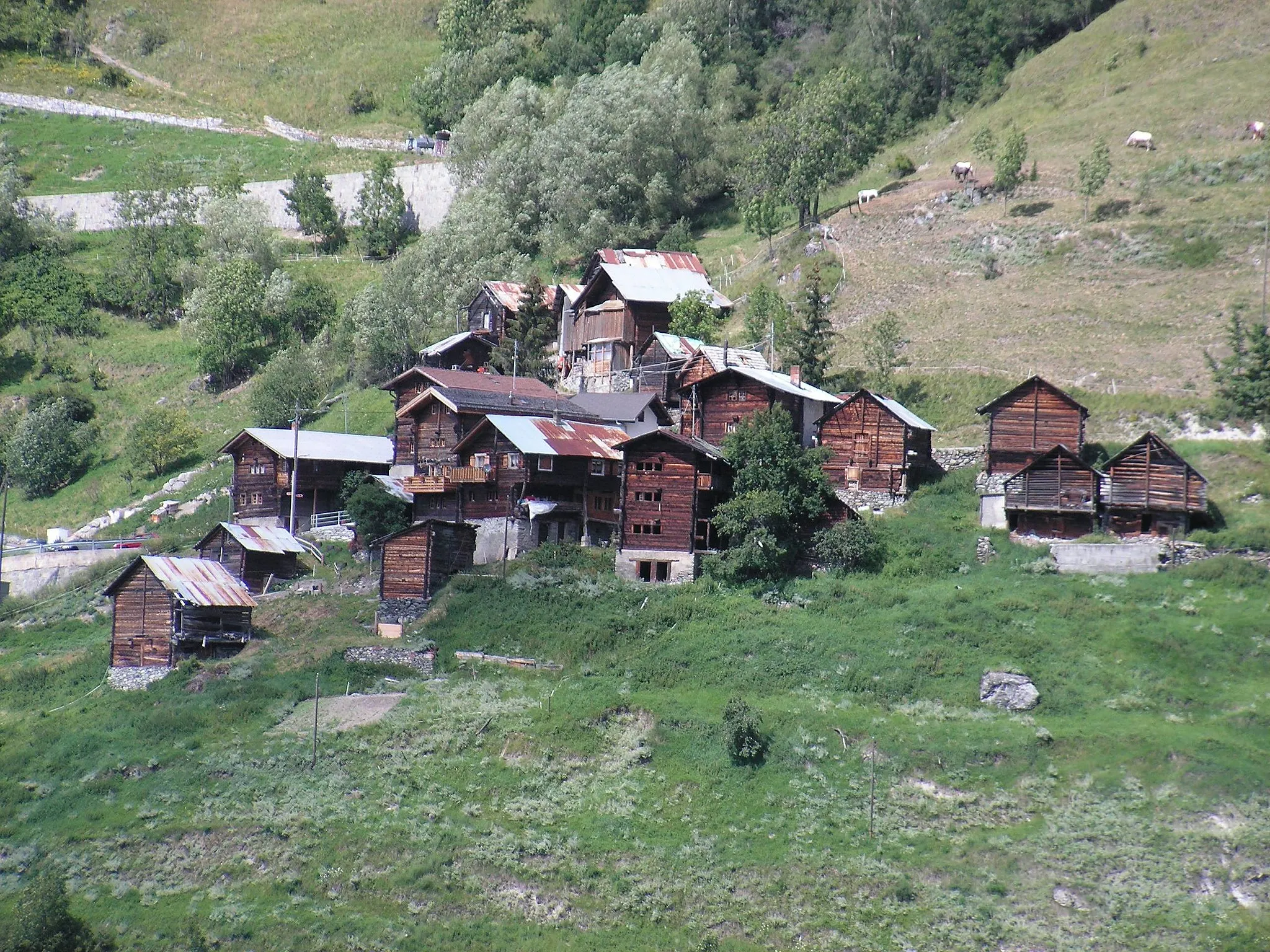 Photo showing: Hameau de Verrey en Suisse (Canton du Valais, Commune de Nendaz)