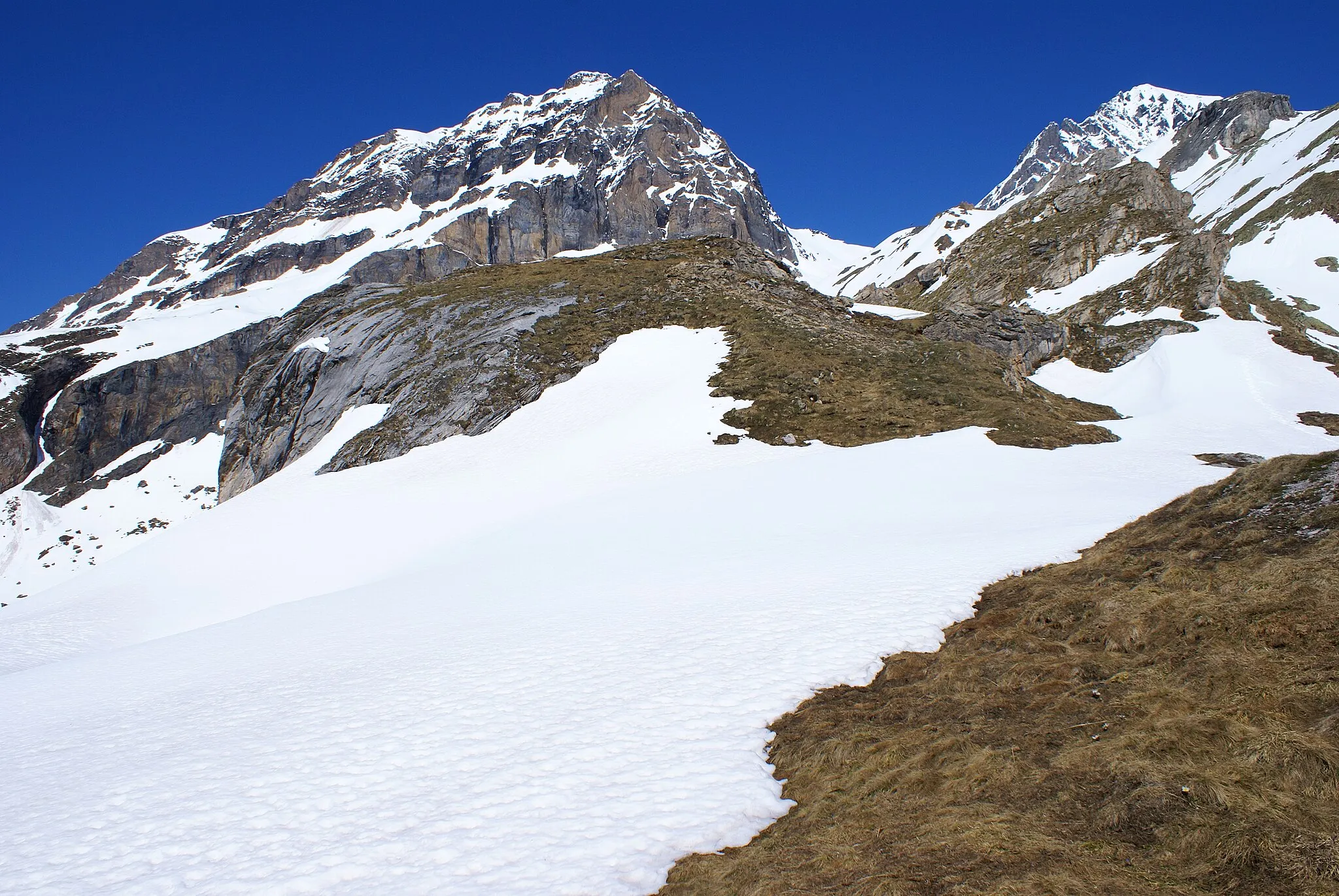 Photo showing: Ferdenrothorn (3.180 m ü.d.M.) mit Lötschenpass