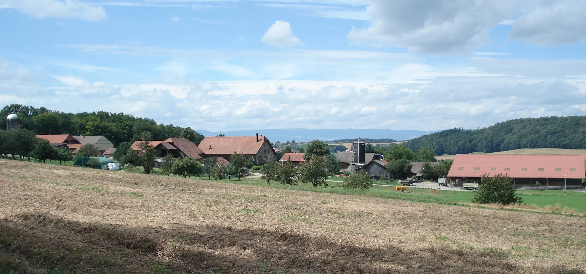 Photo showing: Corjolens, vue du village