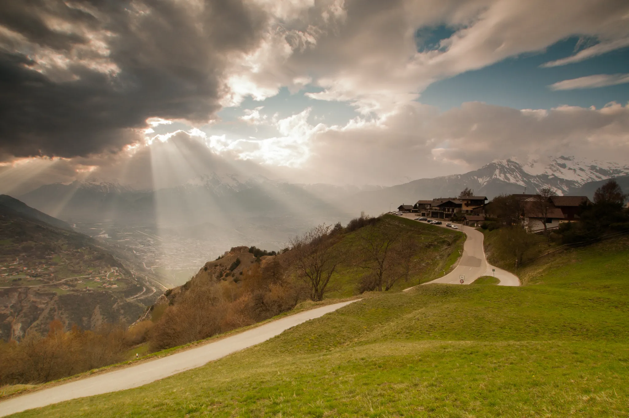 Photo showing: 500px provided description: City Nax in the Swiss Alps. [#mountain ,#alps ,#Nax ,#Valais ,#Switzerland ,#Swiss Alps]