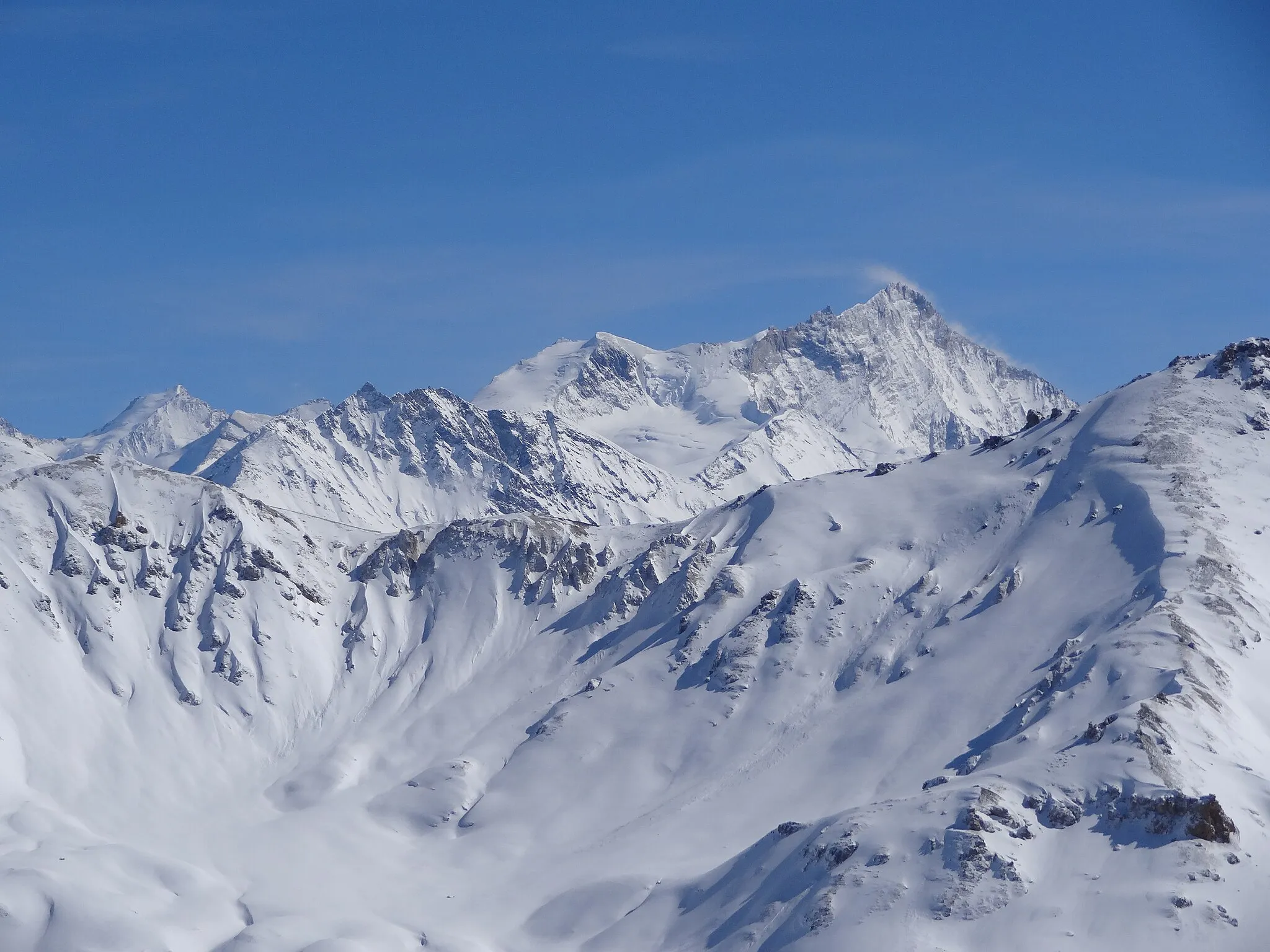 Photo showing: Mt Noble's sight toward "Weisshorn" on winter