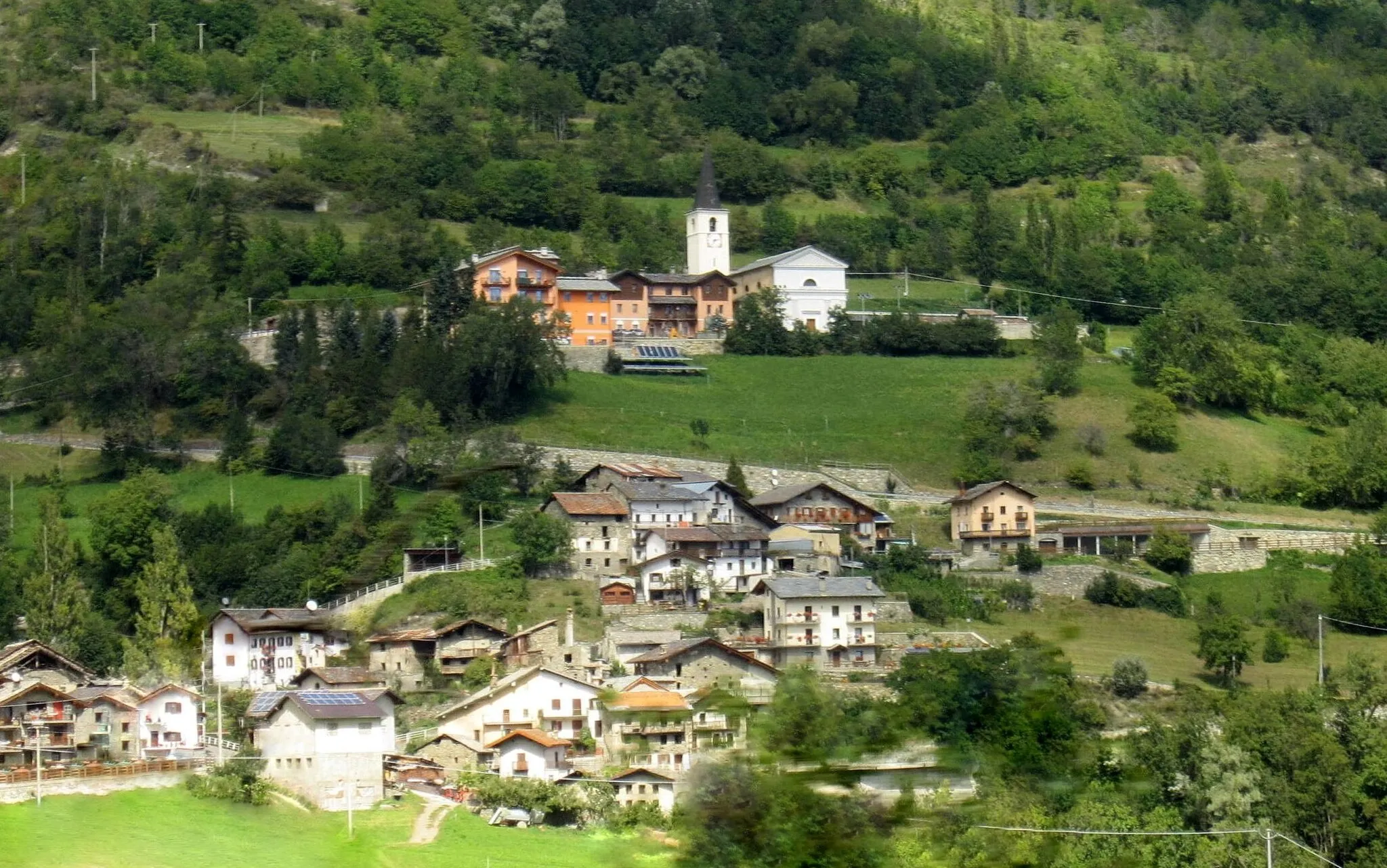 Photo showing: Panorama di Allein (Aosta)