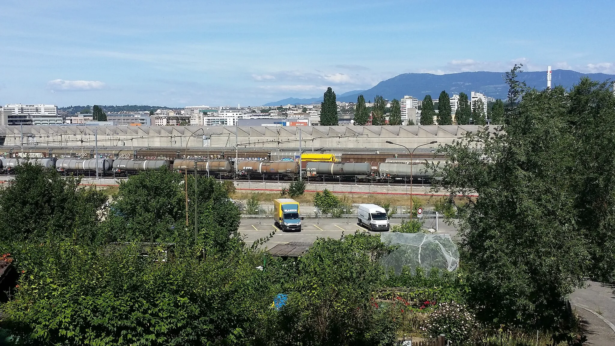 Photo showing: Vue de la Praille depuis Lancy