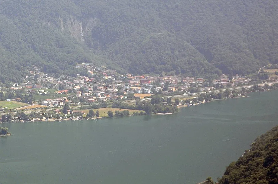 Photo showing: Melano, gesehen vom Monte San Salvatore
