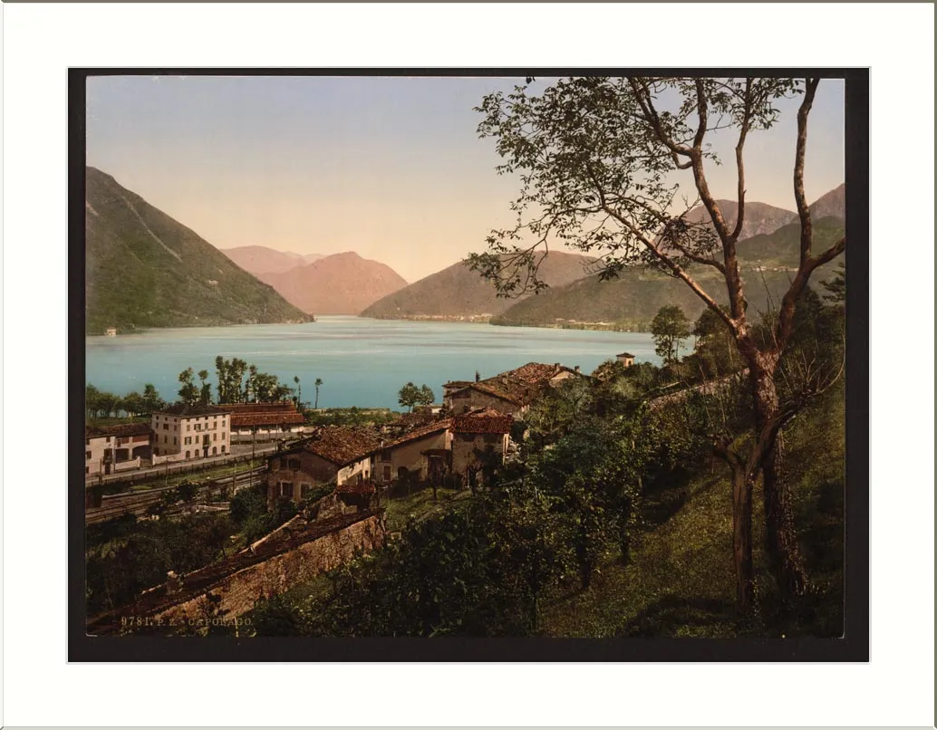 Photo showing: Capolago (now part of Mendrisio) on Lake Maggiore in Switzerland